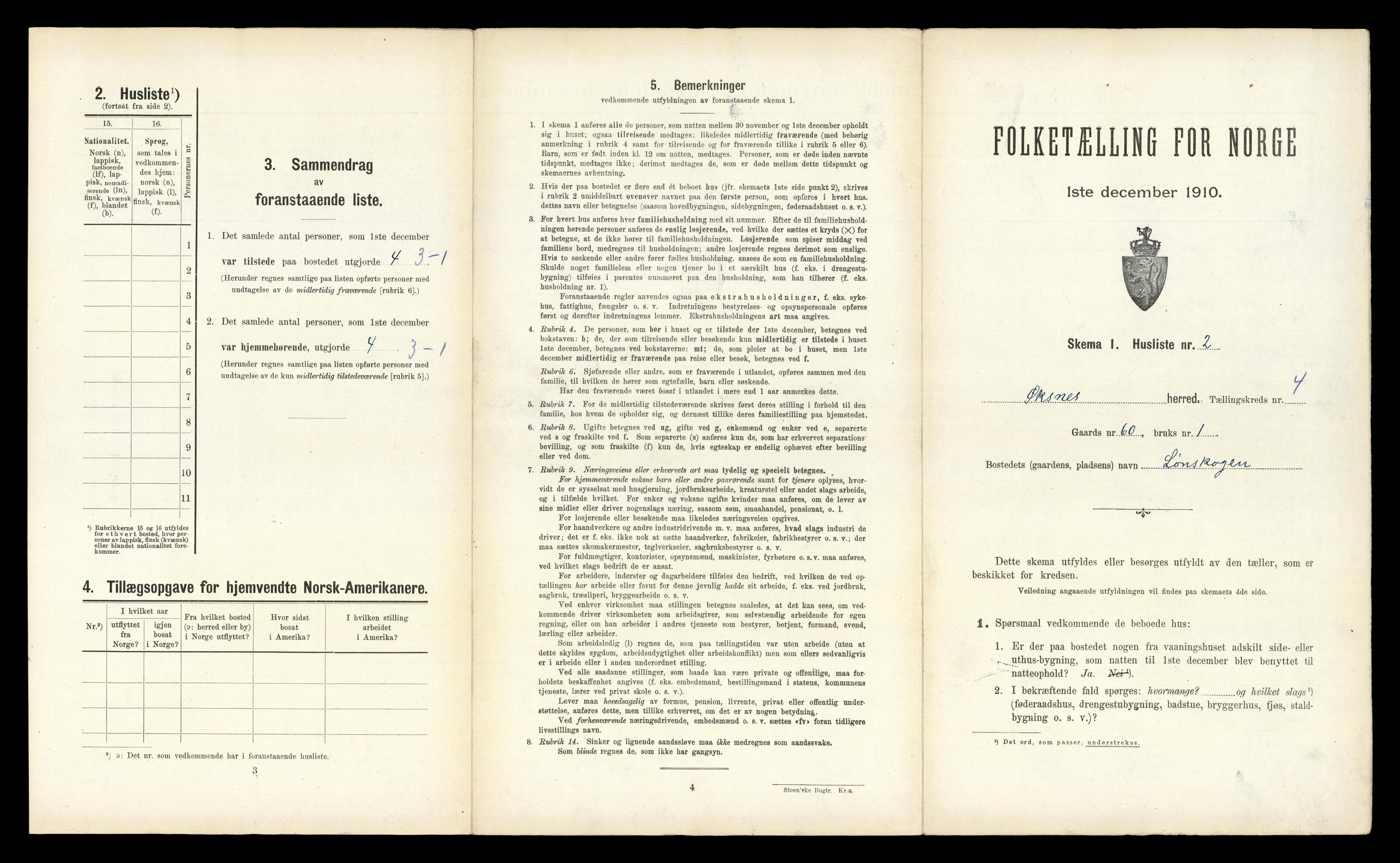 RA, Folketelling 1910 for 1868 Øksnes herred, 1910, s. 496
