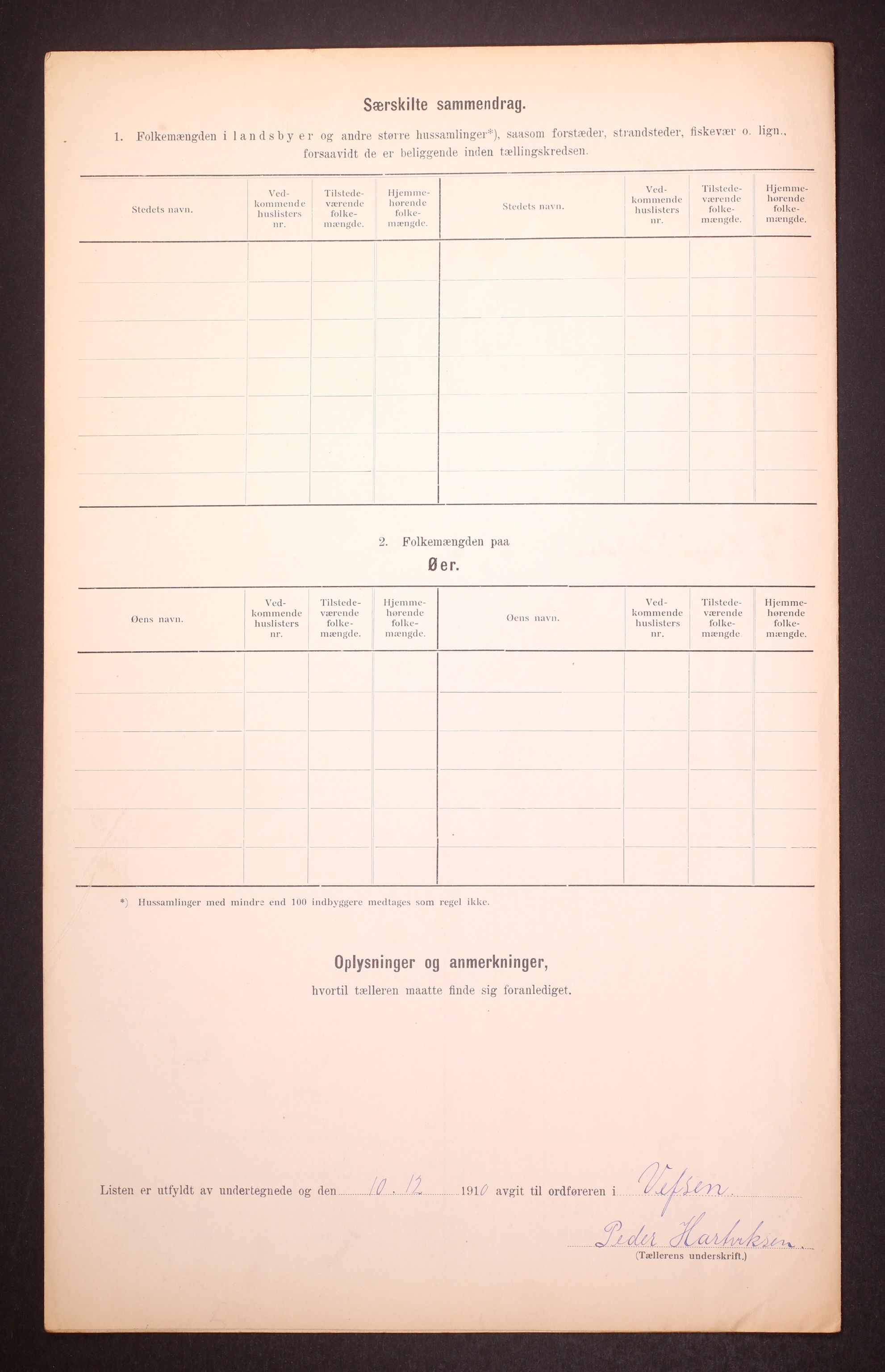 RA, Folketelling 1910 for 1824 Vefsn herred, 1910, s. 43