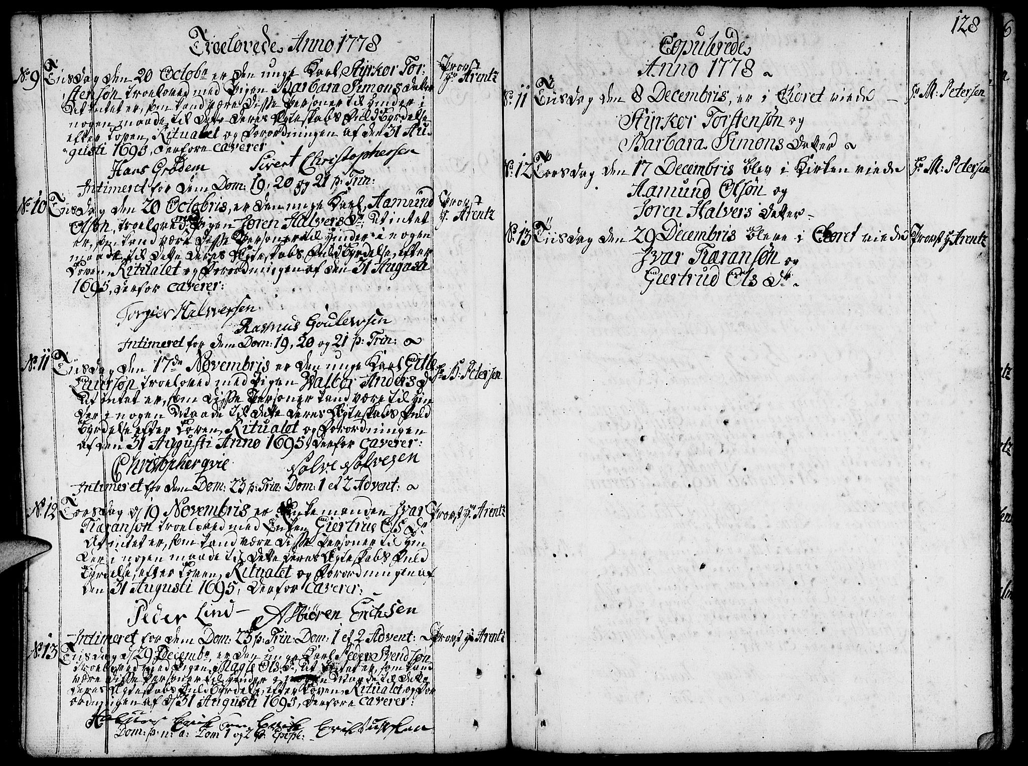 Domkirken sokneprestkontor, SAST/A-101812/001/30/30BA/L0004: Ministerialbok nr. A 4, 1744-1782, s. 128