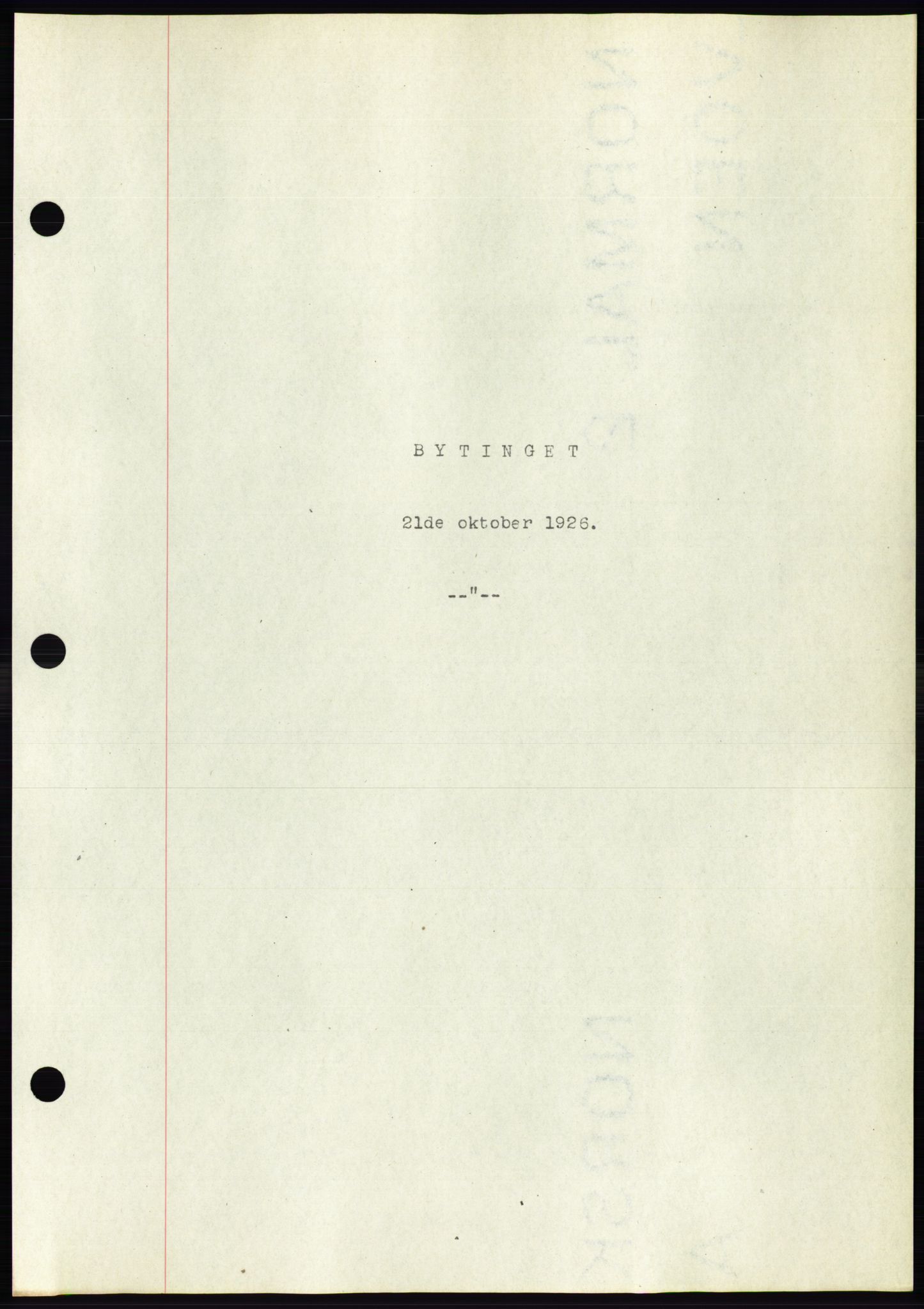 Ålesund byfogd, AV/SAT-A-4384: Pantebok nr. 21, 1926-1927, Tingl.dato: 21.10.1926