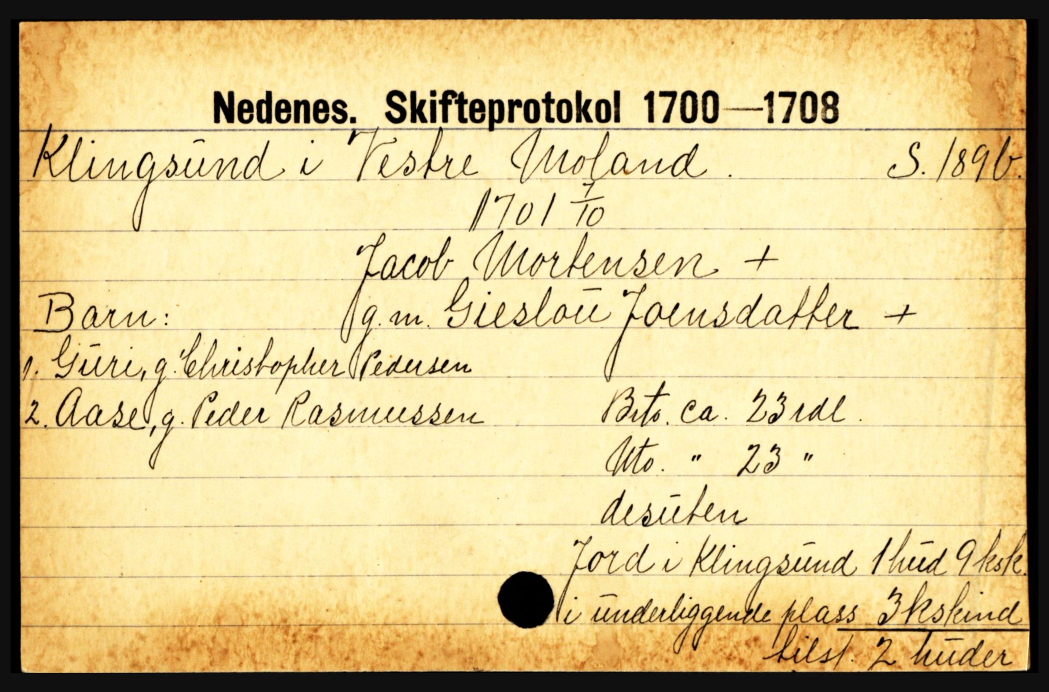 Nedenes sorenskriveri før 1824, AV/SAK-1221-0007/H, s. 14929