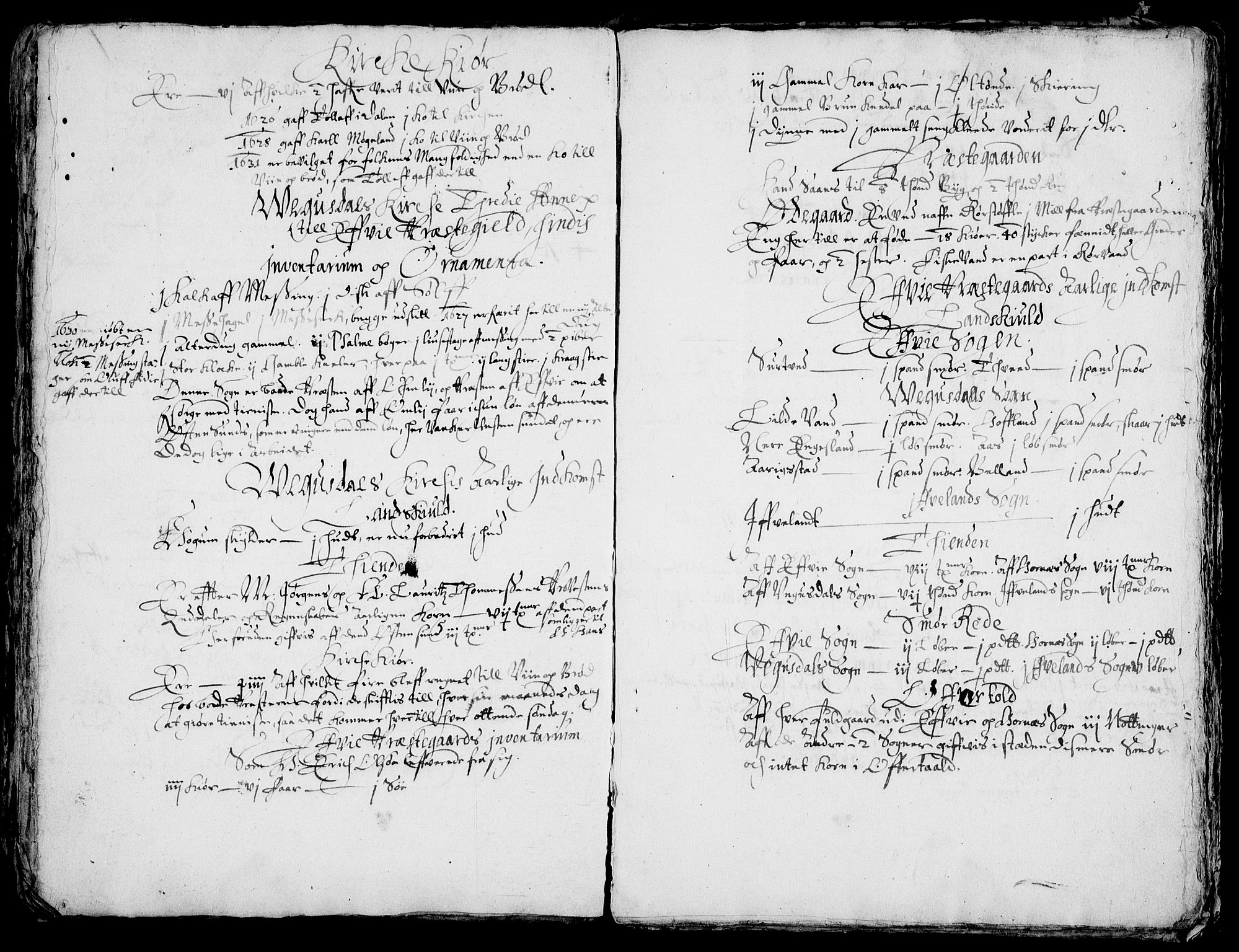 Rentekammeret inntil 1814, Realistisk ordnet avdeling, AV/RA-EA-4070/Fc/Fca/L0002/0003: [Ca II]  Kristiansand stift / Gjenpart av Stavanger stiftsbok (Grågås) med jordebok for prestebordene i Øvre Telemark (Skattlandet), 1624