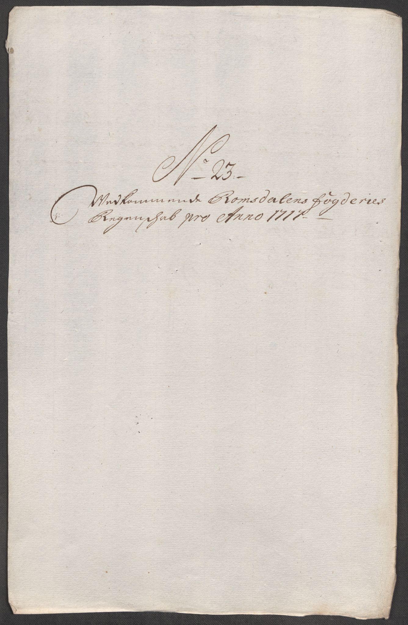 Rentekammeret inntil 1814, Reviderte regnskaper, Fogderegnskap, RA/EA-4092/R55/L3664: Fogderegnskap Romsdal, 1717, s. 170