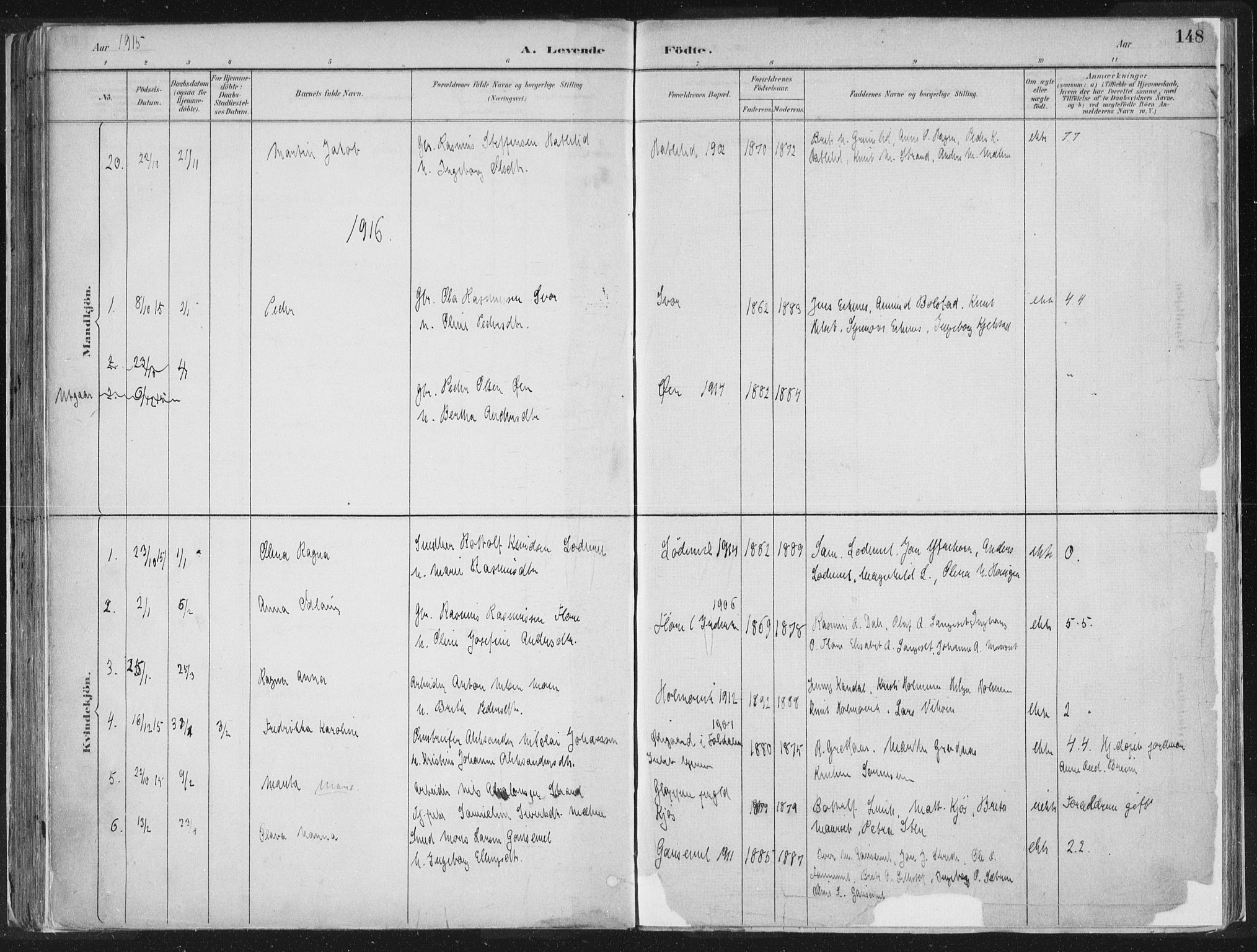 Hornindal sokneprestembete, SAB/A-82401/H/Haa/Haaa/L0003/0001: Ministerialbok nr. A 3A, 1887-1917, s. 148
