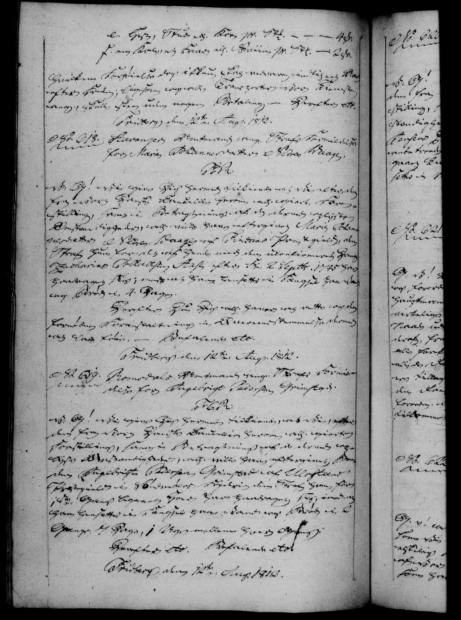 Danske Kanselli 1800-1814, AV/RA-EA-3024/H/Hf/Hfb/Hfba/L0005: Registranter, 1811-1814, s. 221b