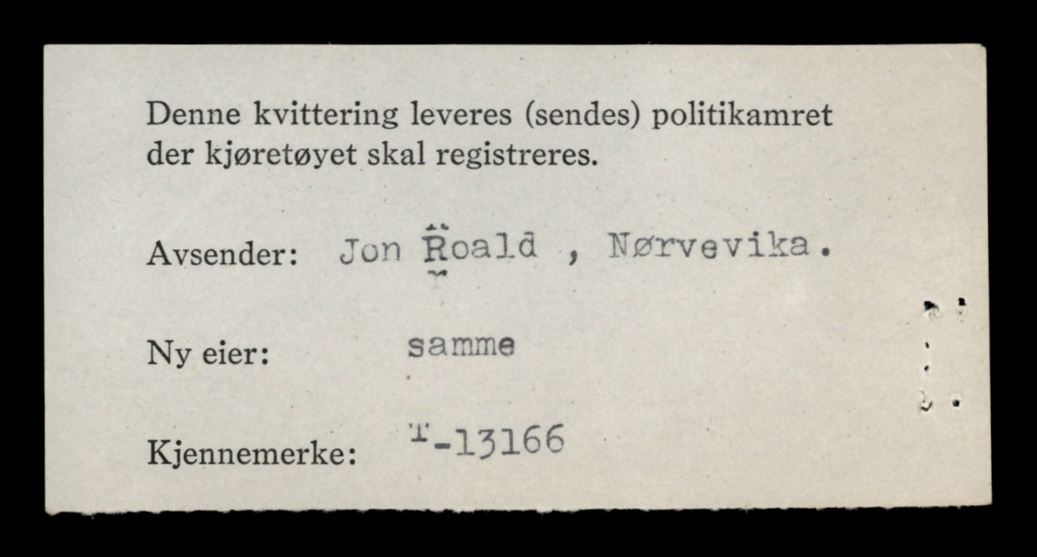 Møre og Romsdal vegkontor - Ålesund trafikkstasjon, AV/SAT-A-4099/F/Fe/L0037: Registreringskort for kjøretøy T 13031 - T 13179, 1927-1998, s. 2597
