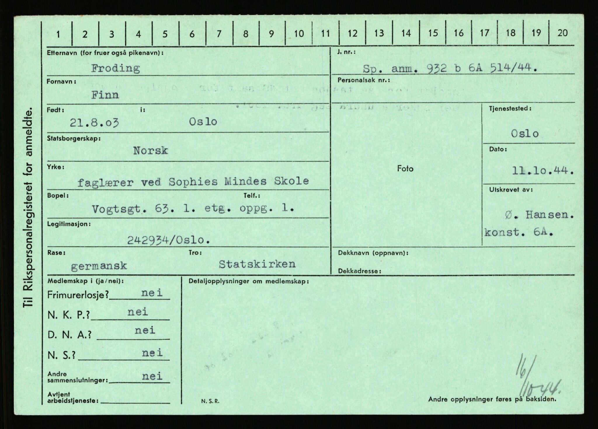 Statspolitiet - Hovedkontoret / Osloavdelingen, AV/RA-S-1329/C/Ca/L0004: Eid - funn av gjenstander	, 1943-1945, s. 4840