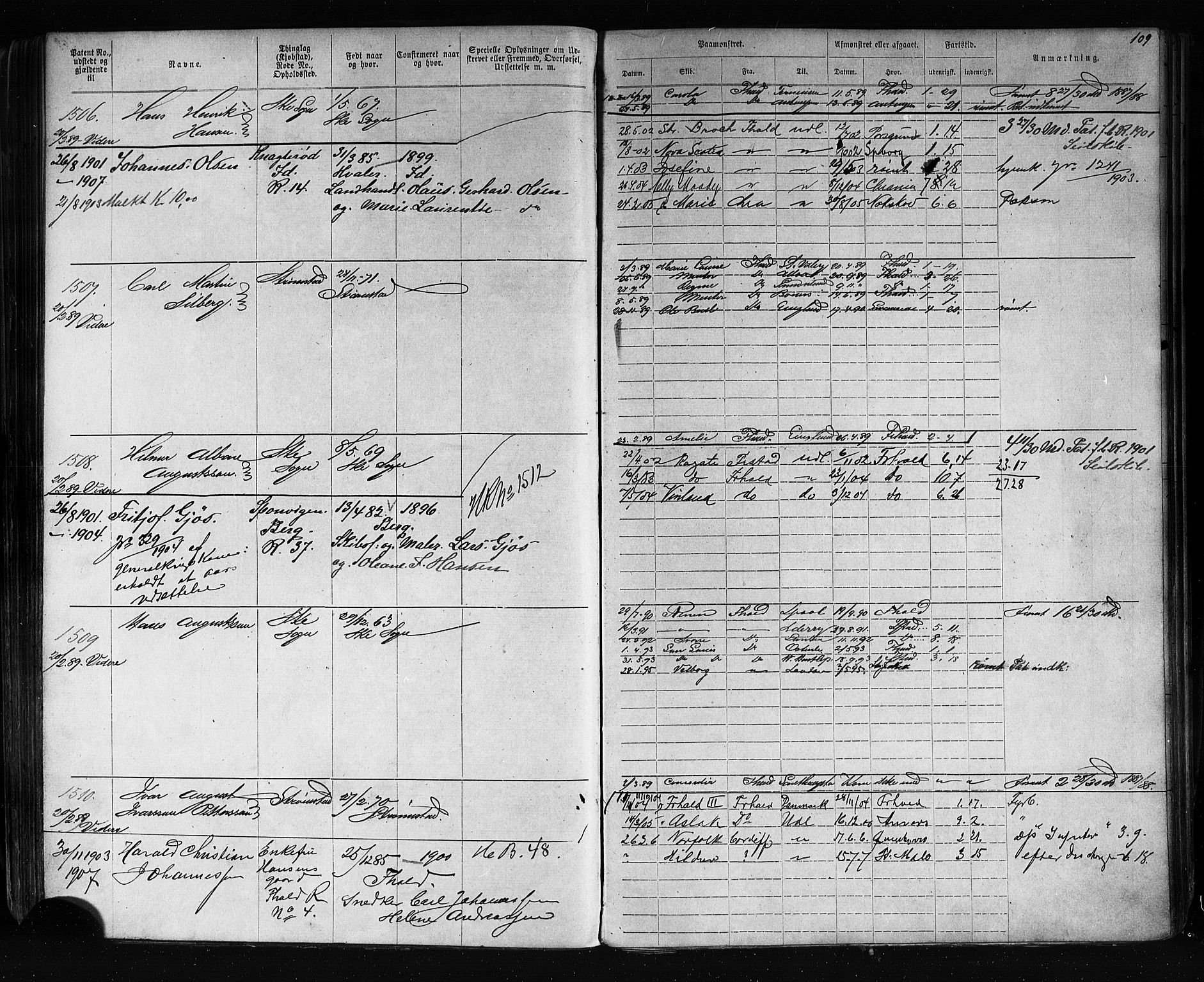 Halden mønstringskontor, AV/SAO-A-10569a/F/Fc/Fca/L0005: Annotasjonsrulle, 1875-1910, s. 112