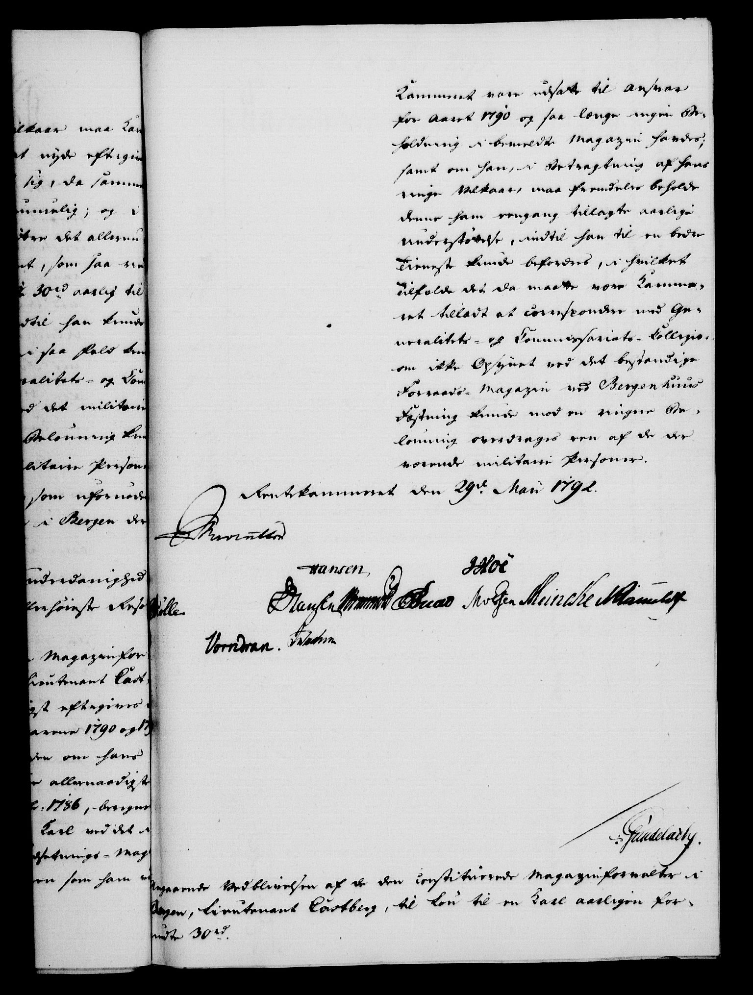 Rentekammeret, Kammerkanselliet, RA/EA-3111/G/Gf/Gfa/L0074: Norsk relasjons- og resolusjonsprotokoll (merket RK 52.74), 1792, s. 260