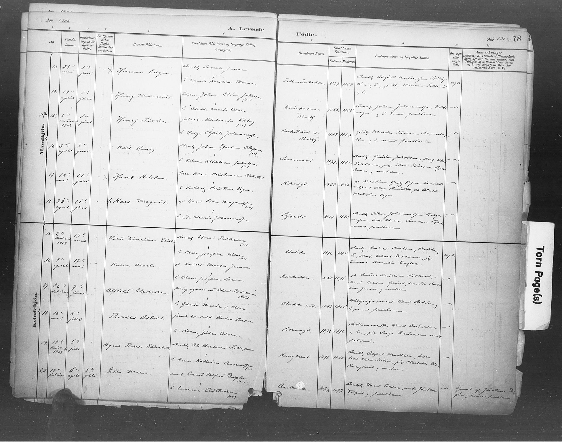 Idd prestekontor Kirkebøker, AV/SAO-A-10911/F/Fb/L0002: Ministerialbok nr. II 2, 1882-1923, s. 78