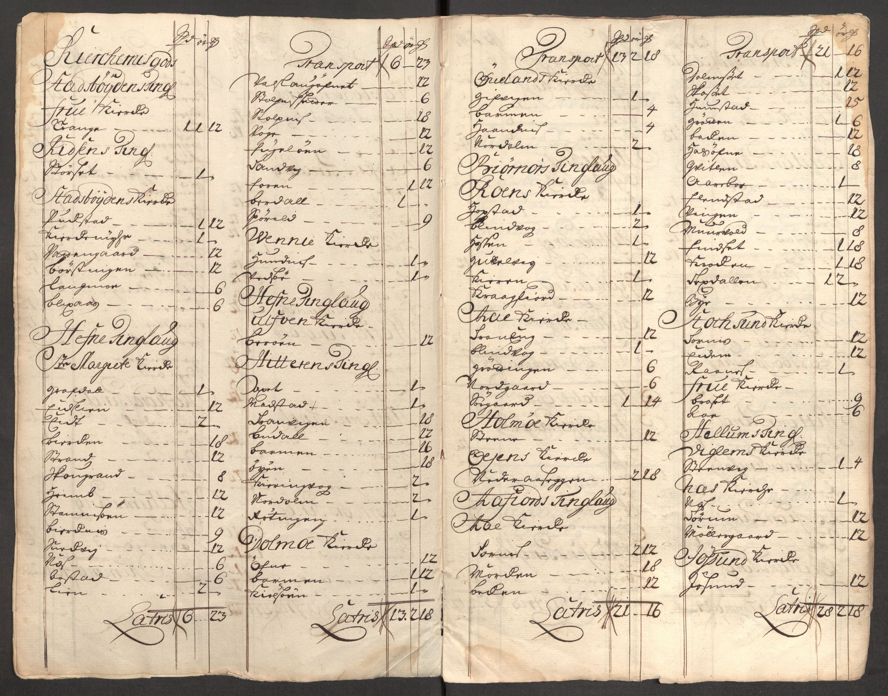 Rentekammeret inntil 1814, Reviderte regnskaper, Fogderegnskap, RA/EA-4092/R57/L3857: Fogderegnskap Fosen, 1706-1707, s. 448