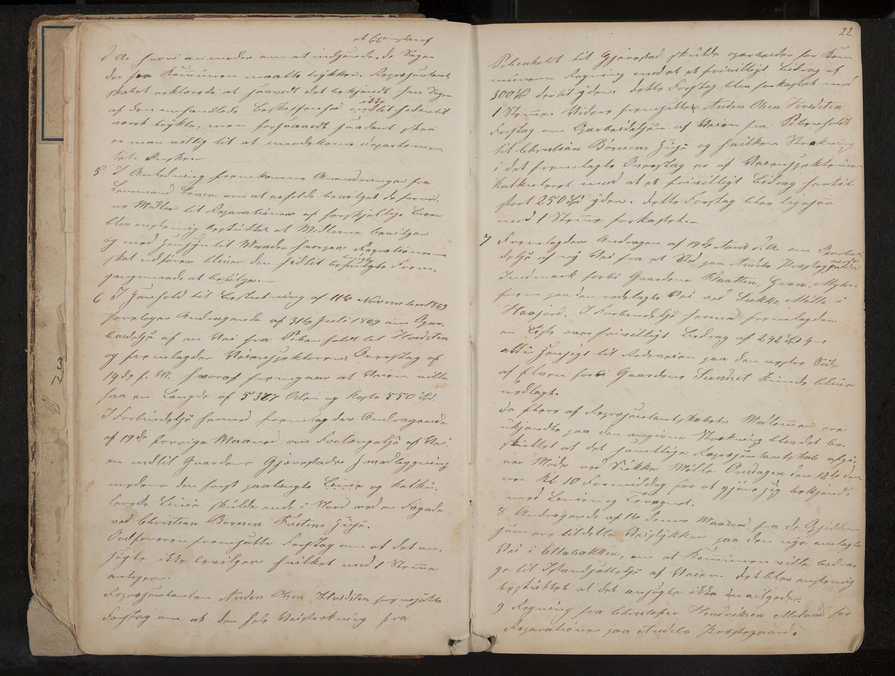 Andebu formannskap og sentraladministrasjon, IKAK/0719021-1/A/Aa/L0002: Møtebok med register, 1869-1891, s. 22