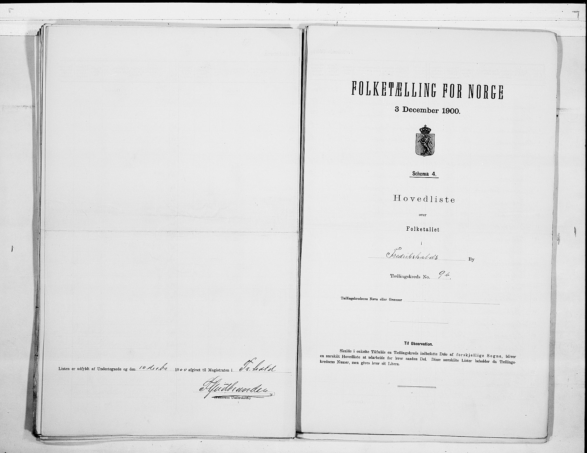 SAO, Folketelling 1900 for 0101 Fredrikshald kjøpstad, 1900, s. 25