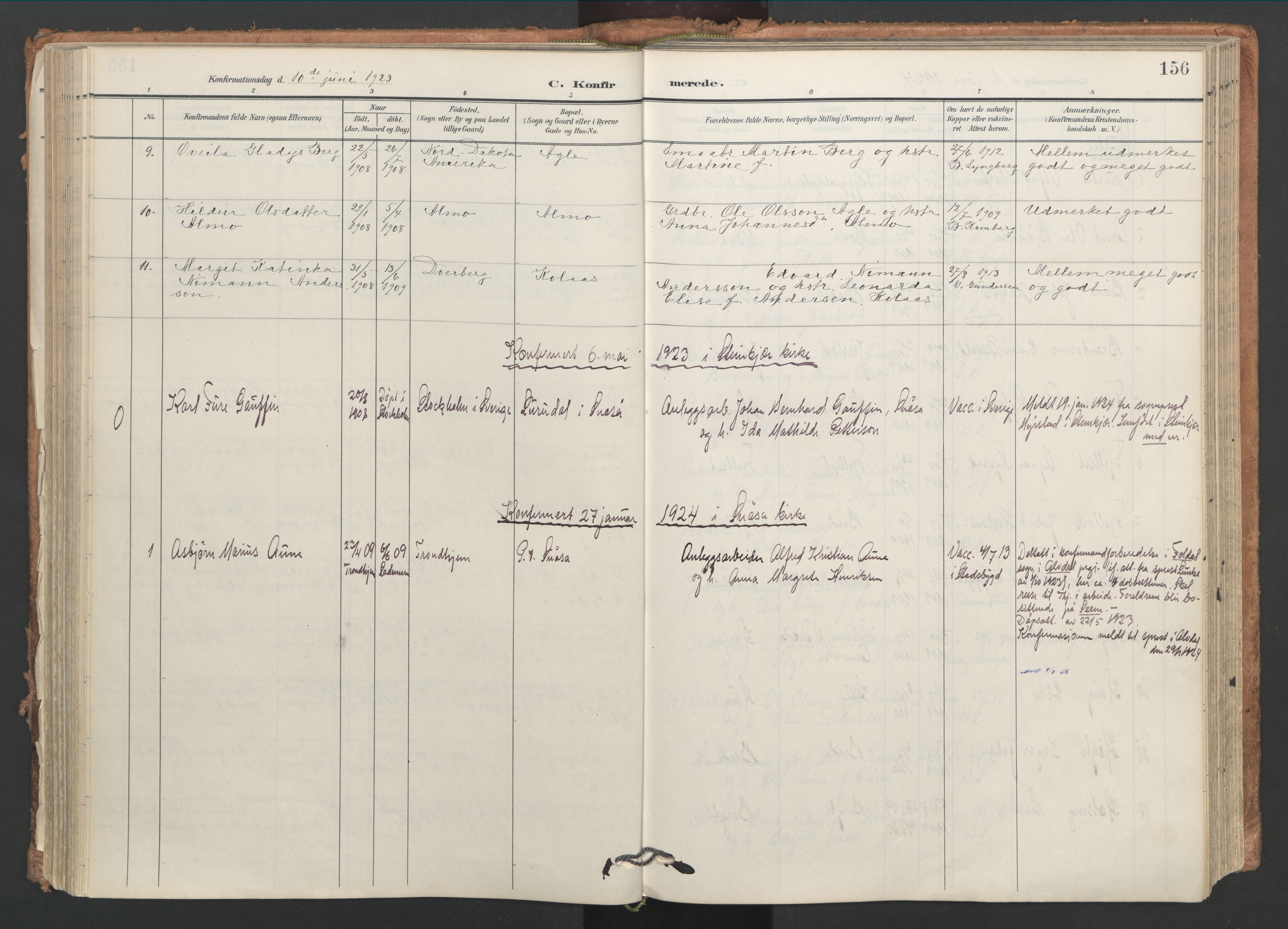 Ministerialprotokoller, klokkerbøker og fødselsregistre - Nord-Trøndelag, AV/SAT-A-1458/749/L0477: Ministerialbok nr. 749A11, 1902-1927, s. 156