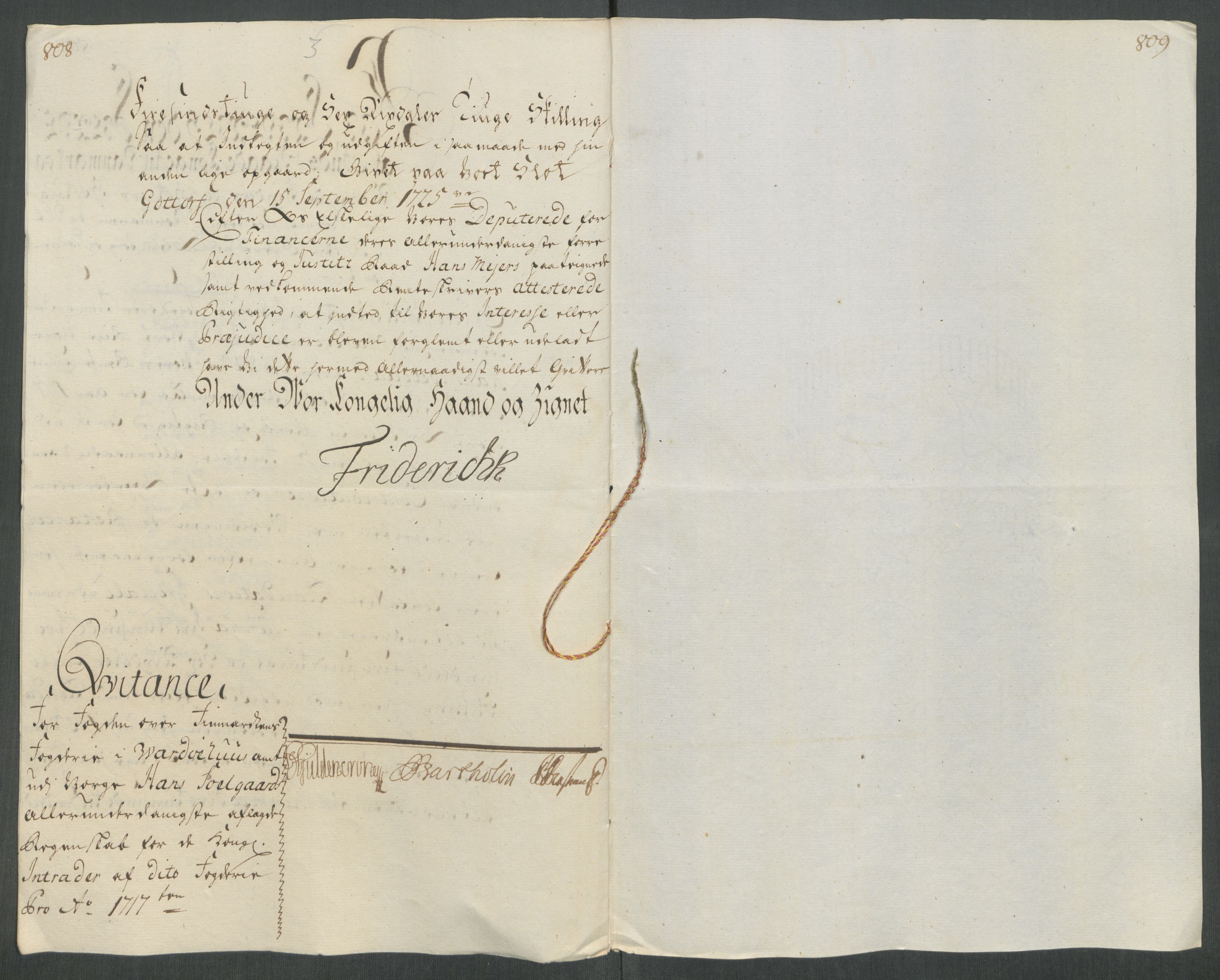 Rentekammeret inntil 1814, Reviderte regnskaper, Fogderegnskap, RA/EA-4092/R69/L4857: Fogderegnskap Finnmark/Vardøhus, 1716-1718, s. 205