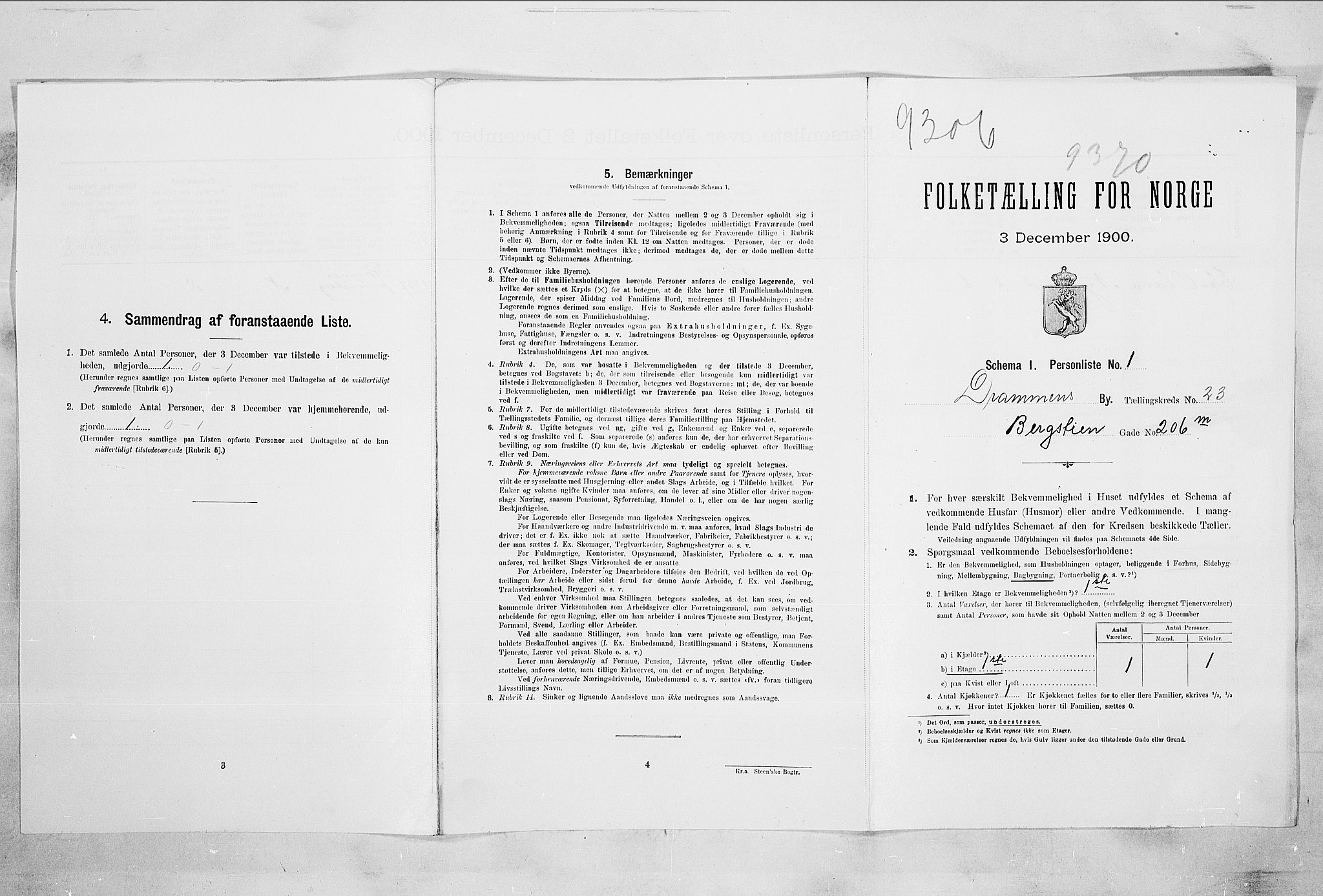 RA, Folketelling 1900 for 0602 Drammen kjøpstad, 1900, s. 13587