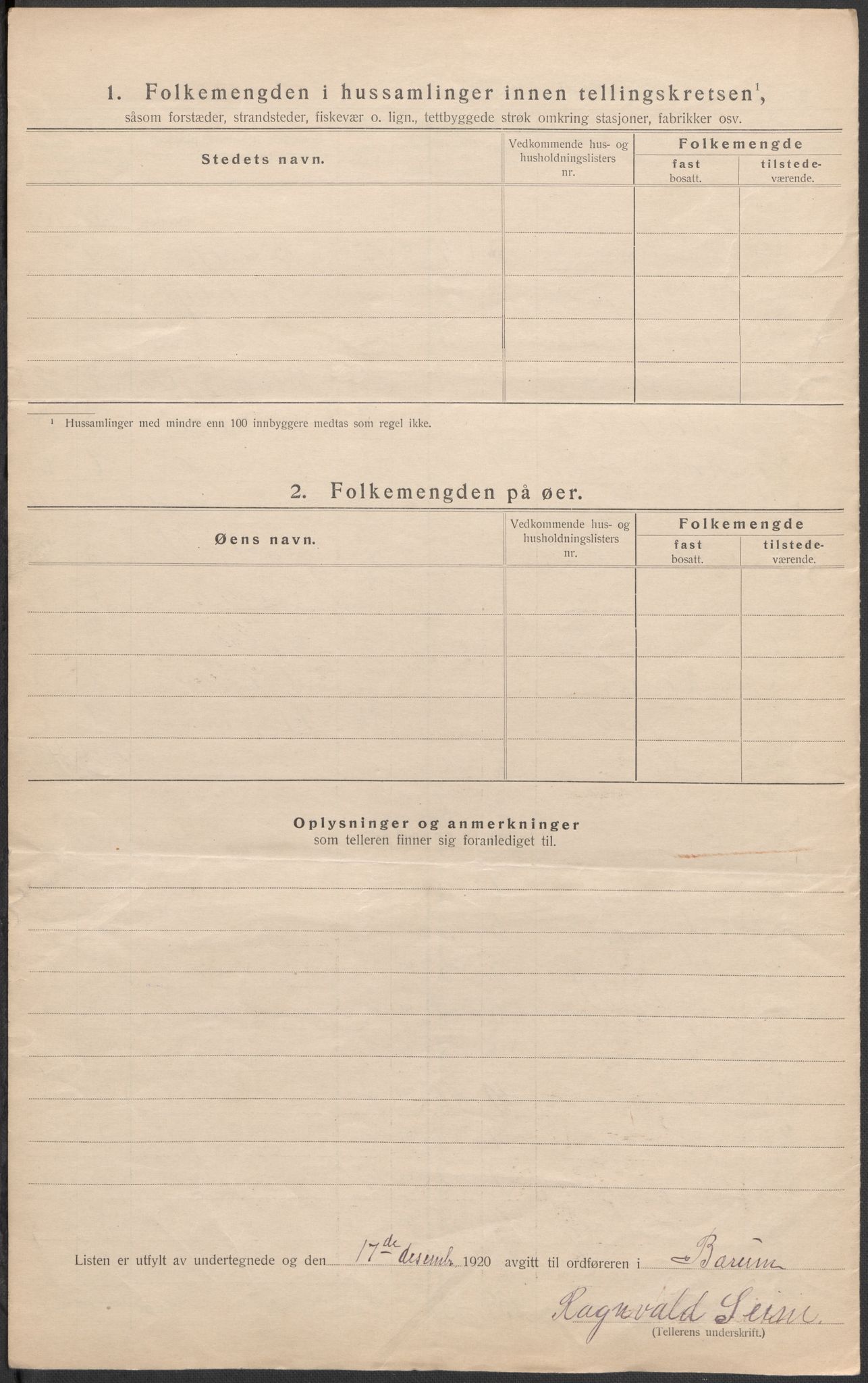 SAO, Folketelling 1920 for 0219 Bærum herred, 1920, s. 17