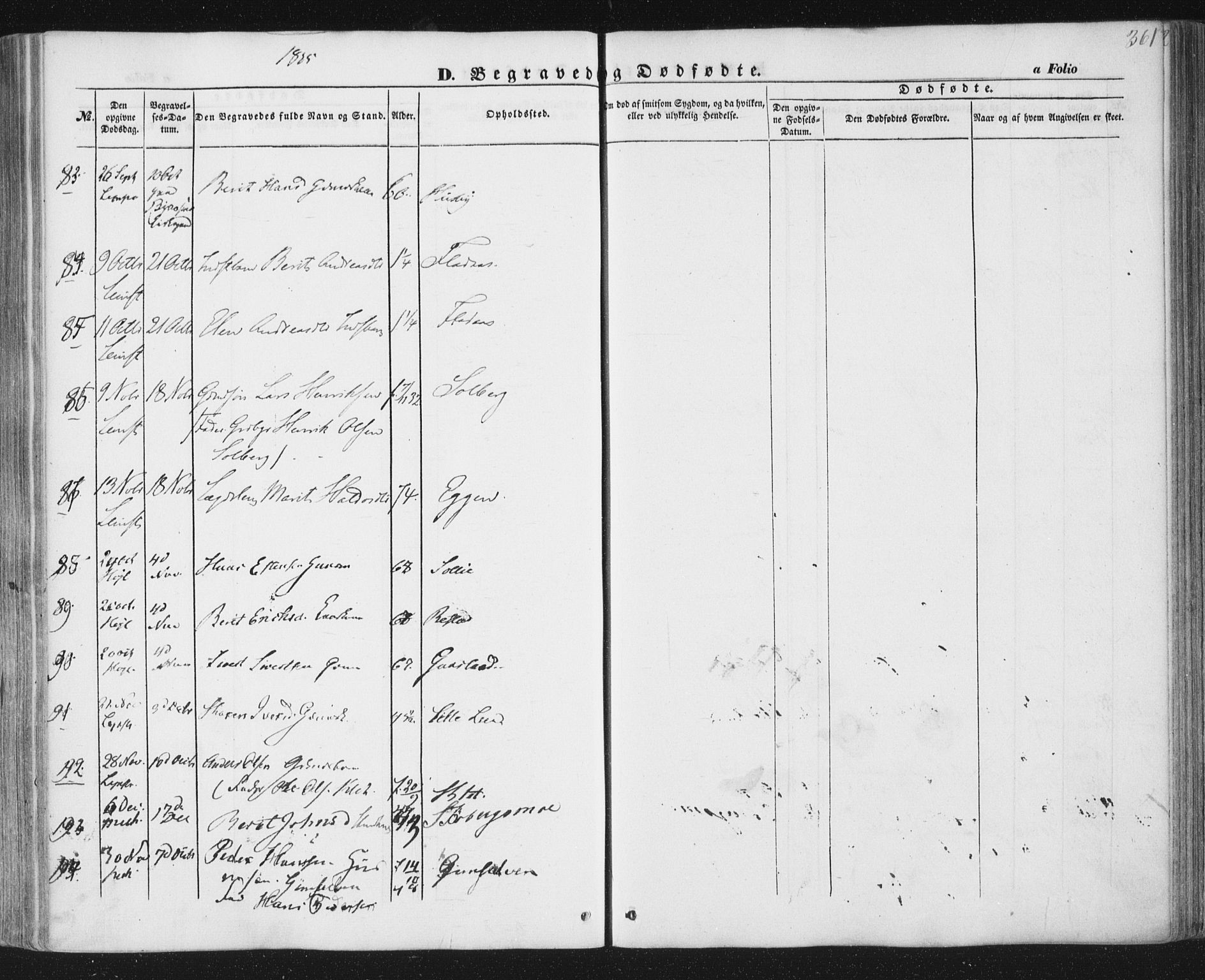 Ministerialprotokoller, klokkerbøker og fødselsregistre - Sør-Trøndelag, SAT/A-1456/691/L1076: Ministerialbok nr. 691A08, 1852-1861, s. 361