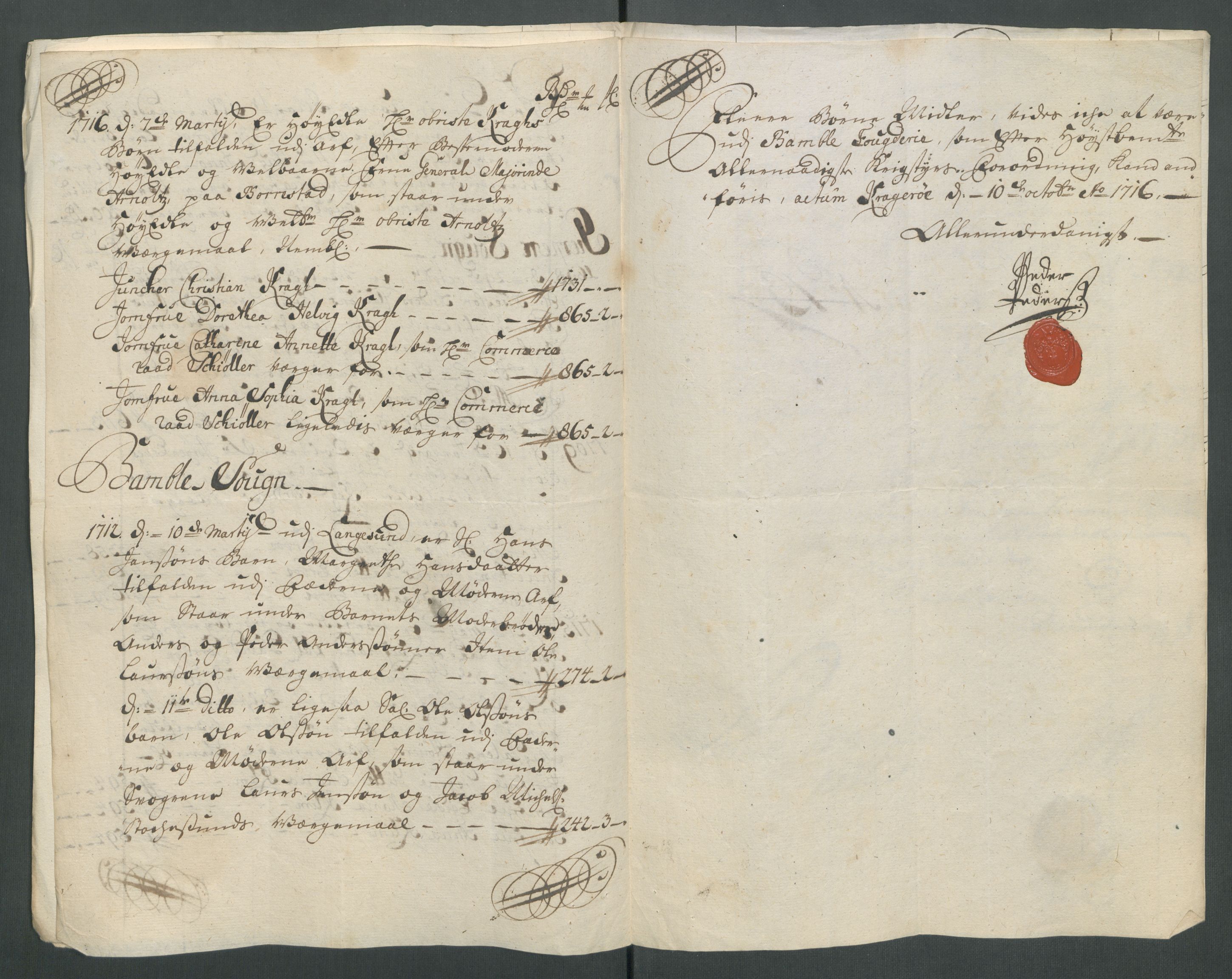 Rentekammeret inntil 1814, Reviderte regnskaper, Fogderegnskap, RA/EA-4092/R36/L2128: Fogderegnskap Øvre og Nedre Telemark og Bamble, 1716, s. 162