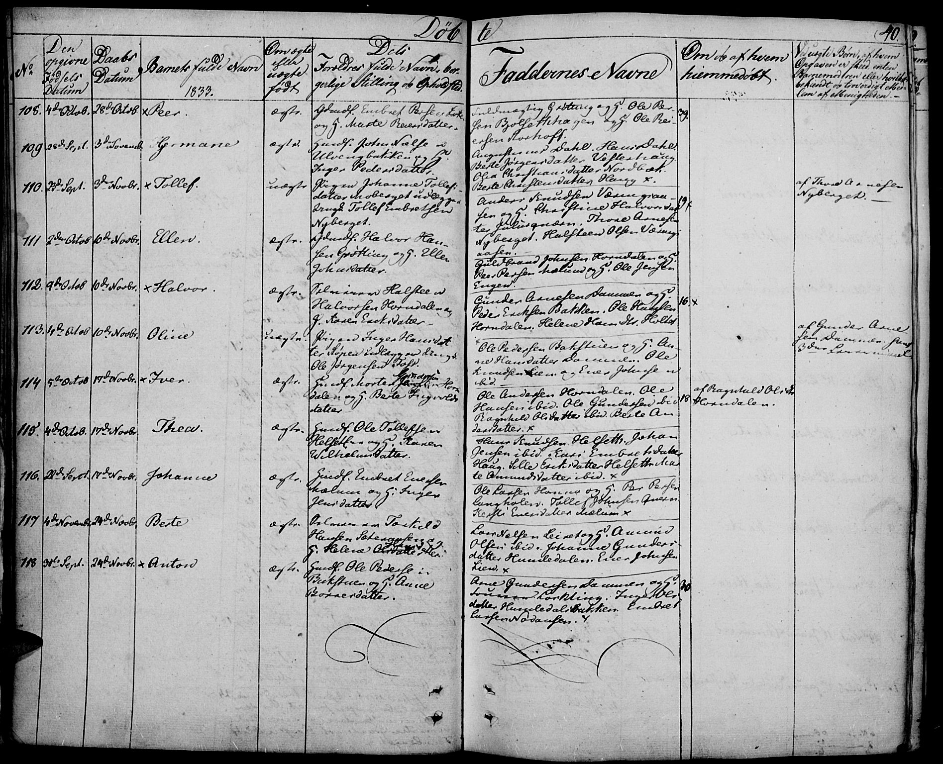 Elverum prestekontor, AV/SAH-PREST-044/H/Ha/Haa/L0008: Ministerialbok nr. 8, 1830-1842, s. 40