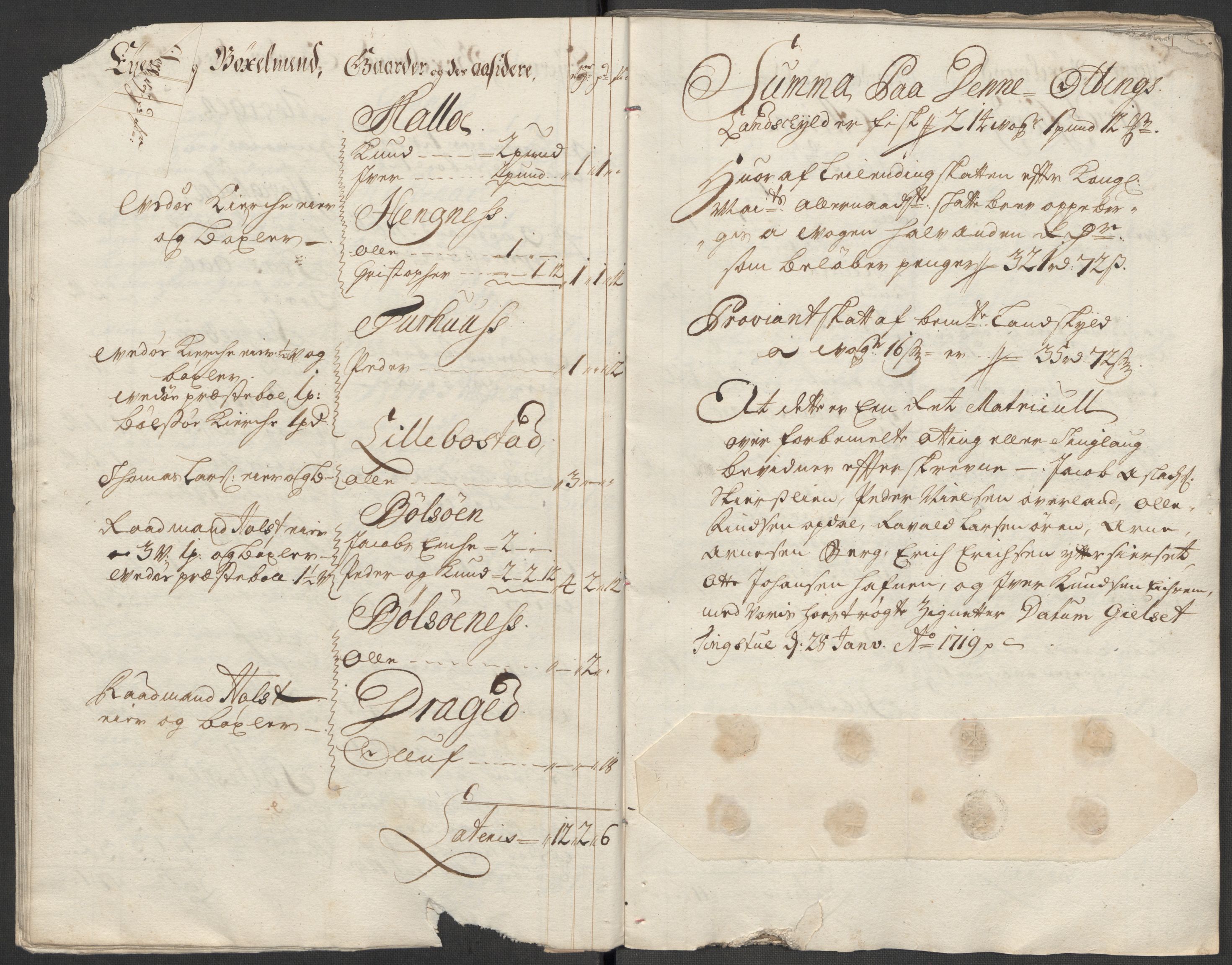 Rentekammeret inntil 1814, Reviderte regnskaper, Fogderegnskap, RA/EA-4092/R55/L3665: Fogderegnskap Romsdal, 1718, s. 26