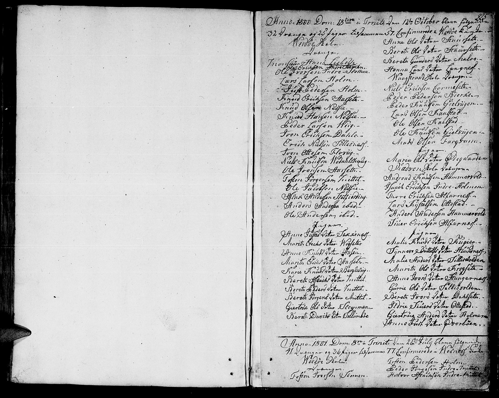 Ministerialprotokoller, klokkerbøker og fødselsregistre - Møre og Romsdal, AV/SAT-A-1454/547/L0601: Ministerialbok nr. 547A03, 1799-1818, s. 225
