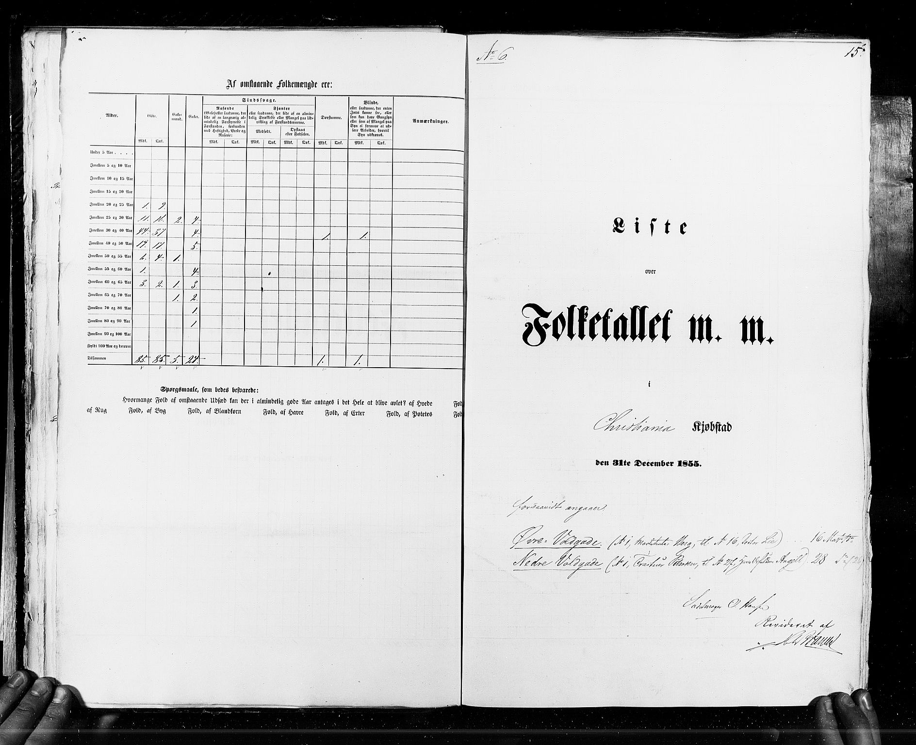 RA, Folketellingen 1855, bind 7: Kjøpsteder og ladesteder: Fredrikshald-Kragerø, 1855, s. 15