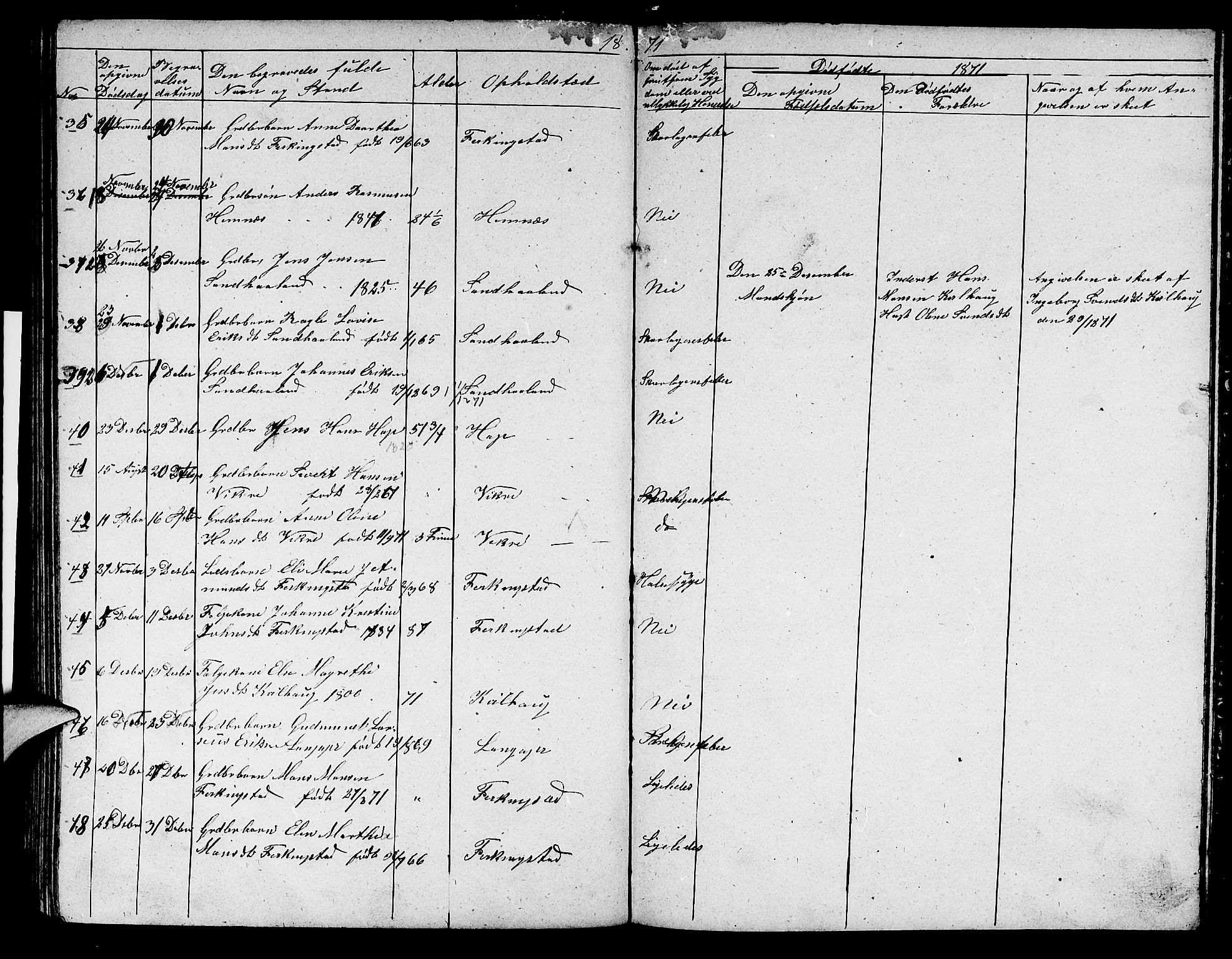 Skudenes sokneprestkontor, AV/SAST-A -101849/H/Ha/Hab/L0002: Klokkerbok nr. B 2, 1848-1873