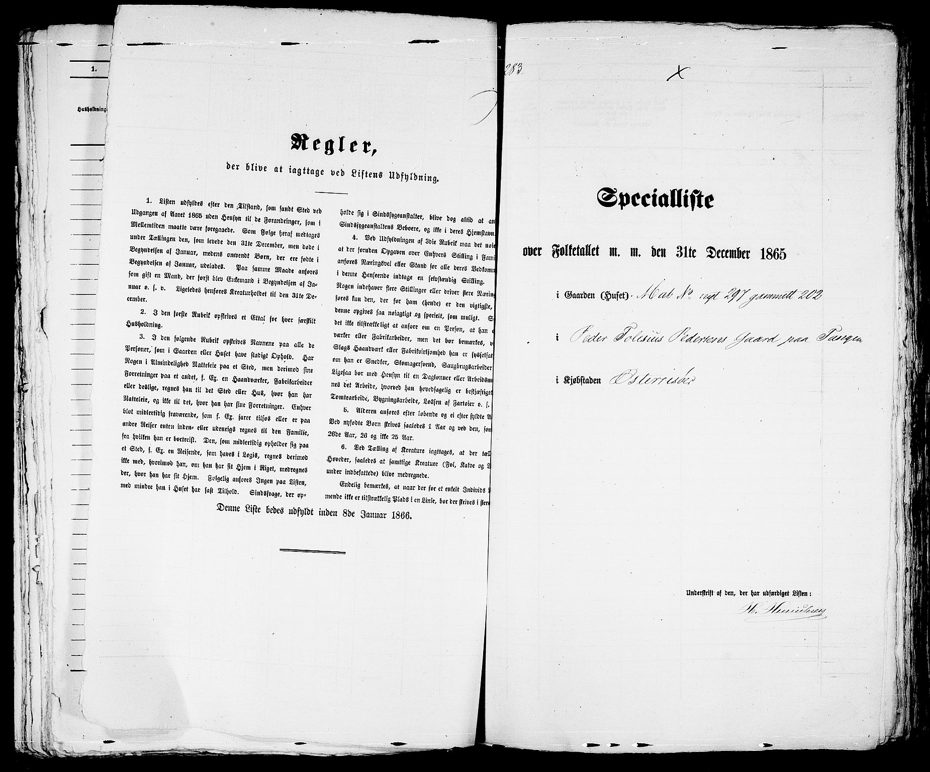 RA, Folketelling 1865 for 0901B Risør prestegjeld, Risør kjøpstad, 1865, s. 577