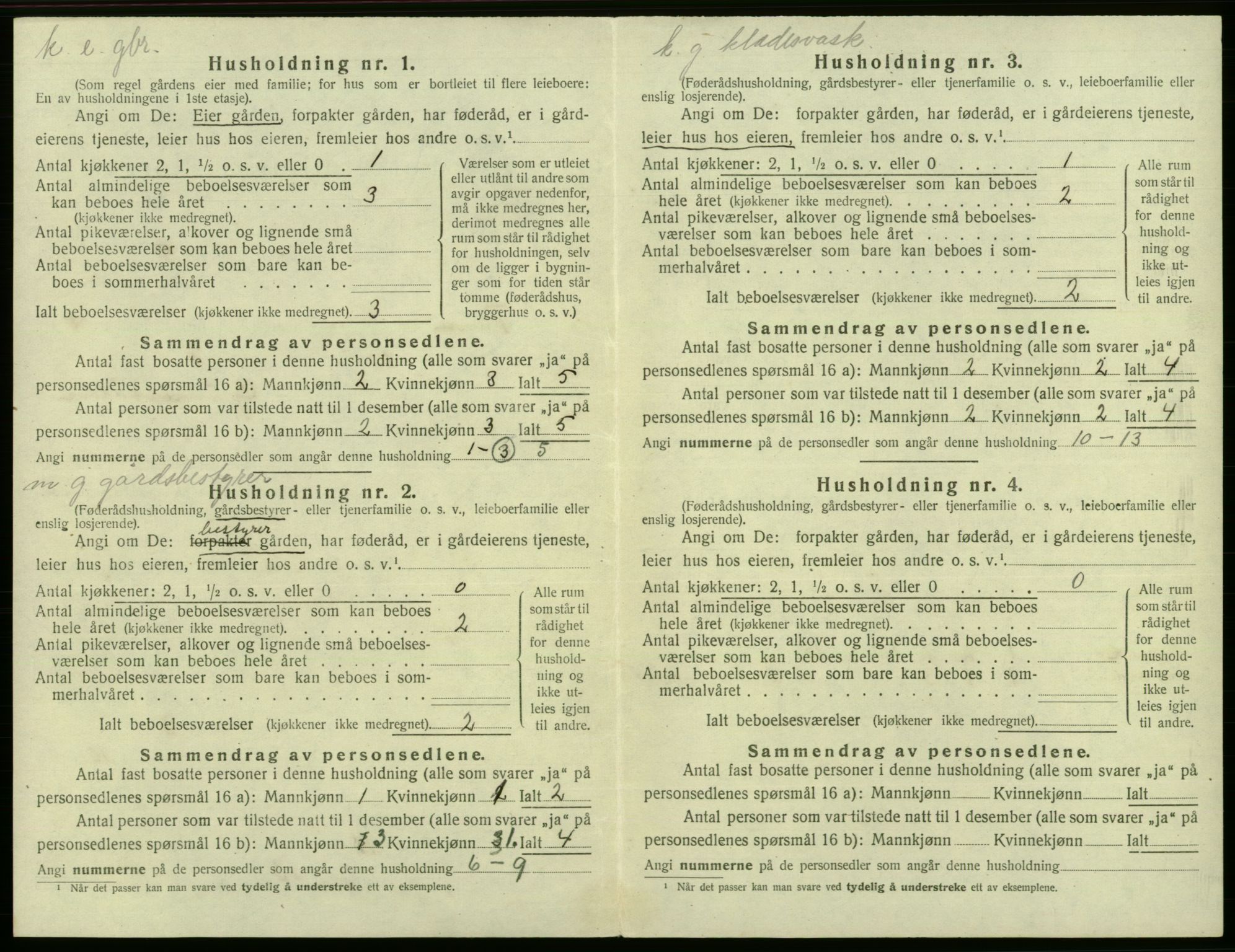 SAB, Folketelling 1920 for 1249 Fana herred, 1920, s. 1629