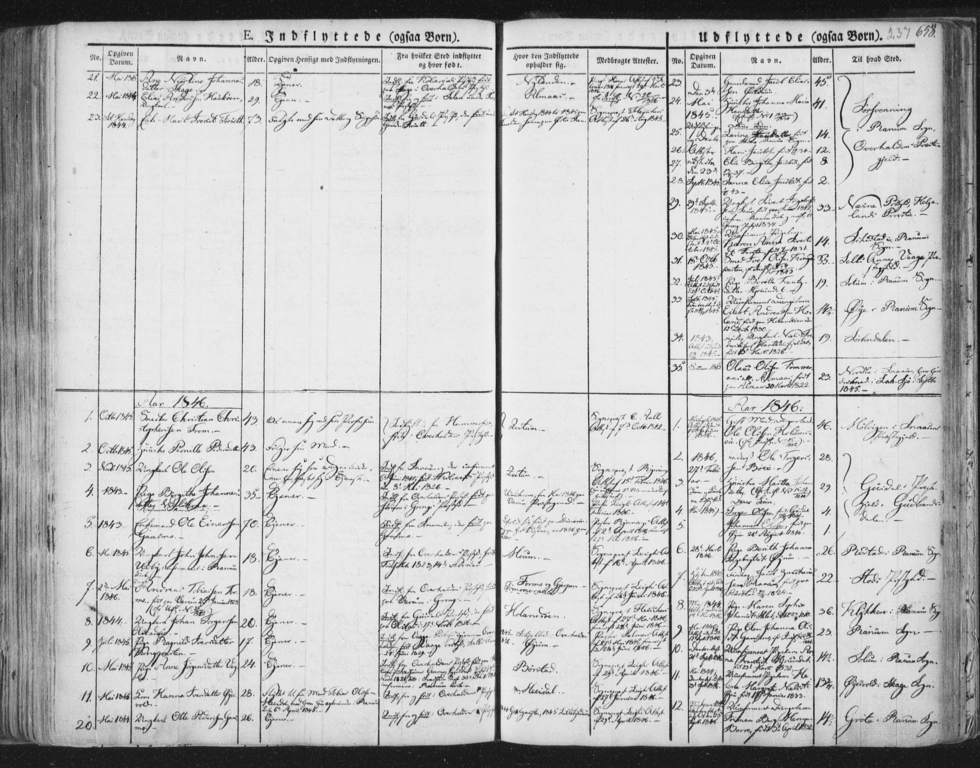 Ministerialprotokoller, klokkerbøker og fødselsregistre - Nord-Trøndelag, AV/SAT-A-1458/758/L0513: Ministerialbok nr. 758A02 /1, 1839-1868, s. 237