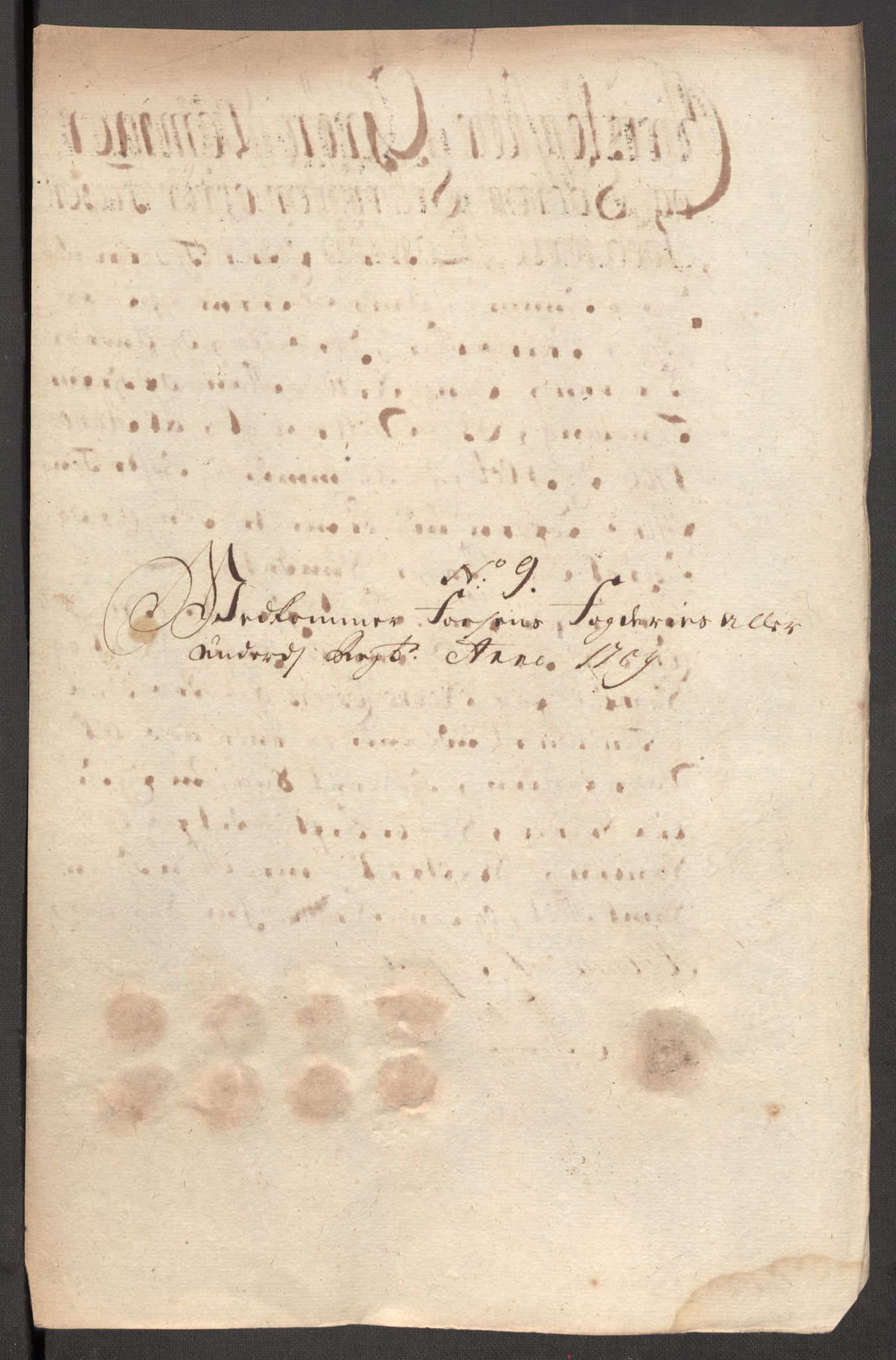 Rentekammeret inntil 1814, Reviderte regnskaper, Fogderegnskap, AV/RA-EA-4092/R57/L3858: Fogderegnskap Fosen, 1708-1709, s. 295