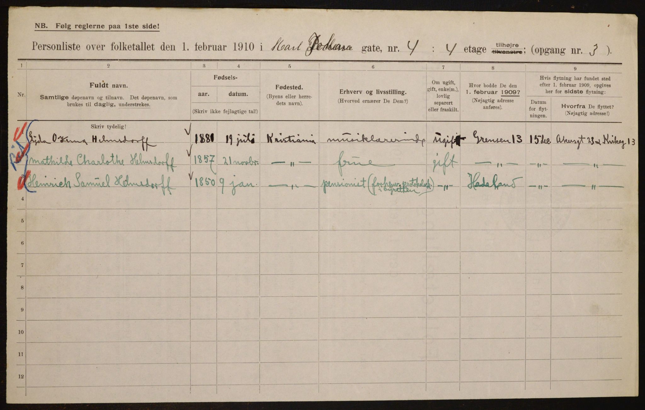 OBA, Kommunal folketelling 1.2.1910 for Kristiania, 1910, s. 47297