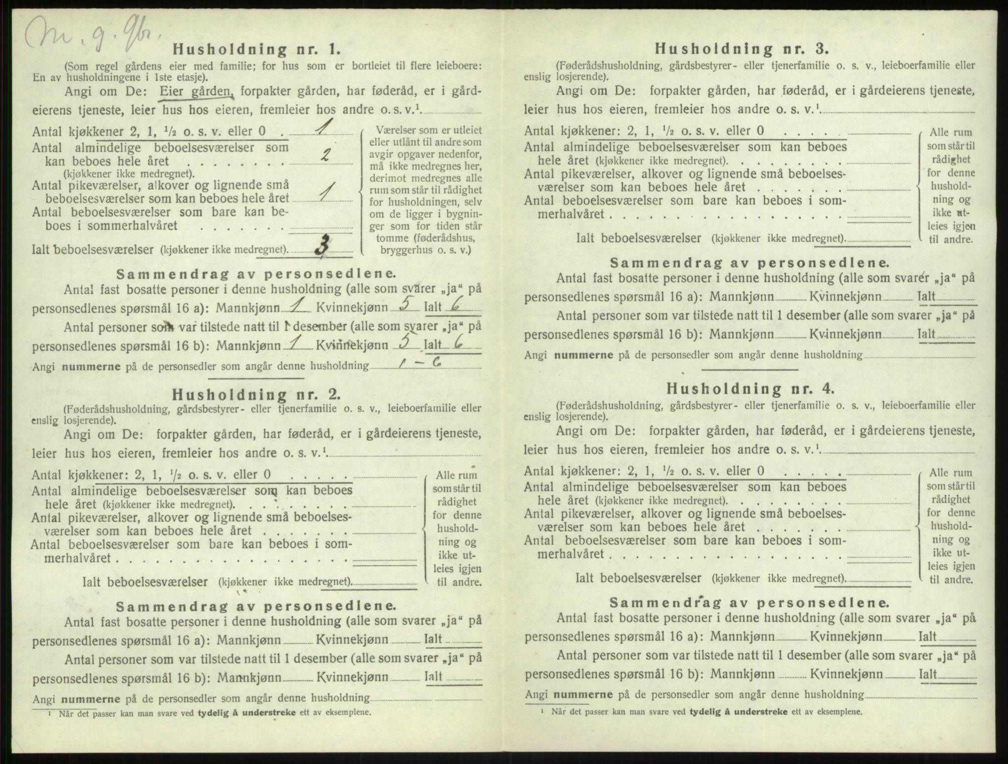 SAB, Folketelling 1920 for 1417 Vik herred, 1920, s. 770