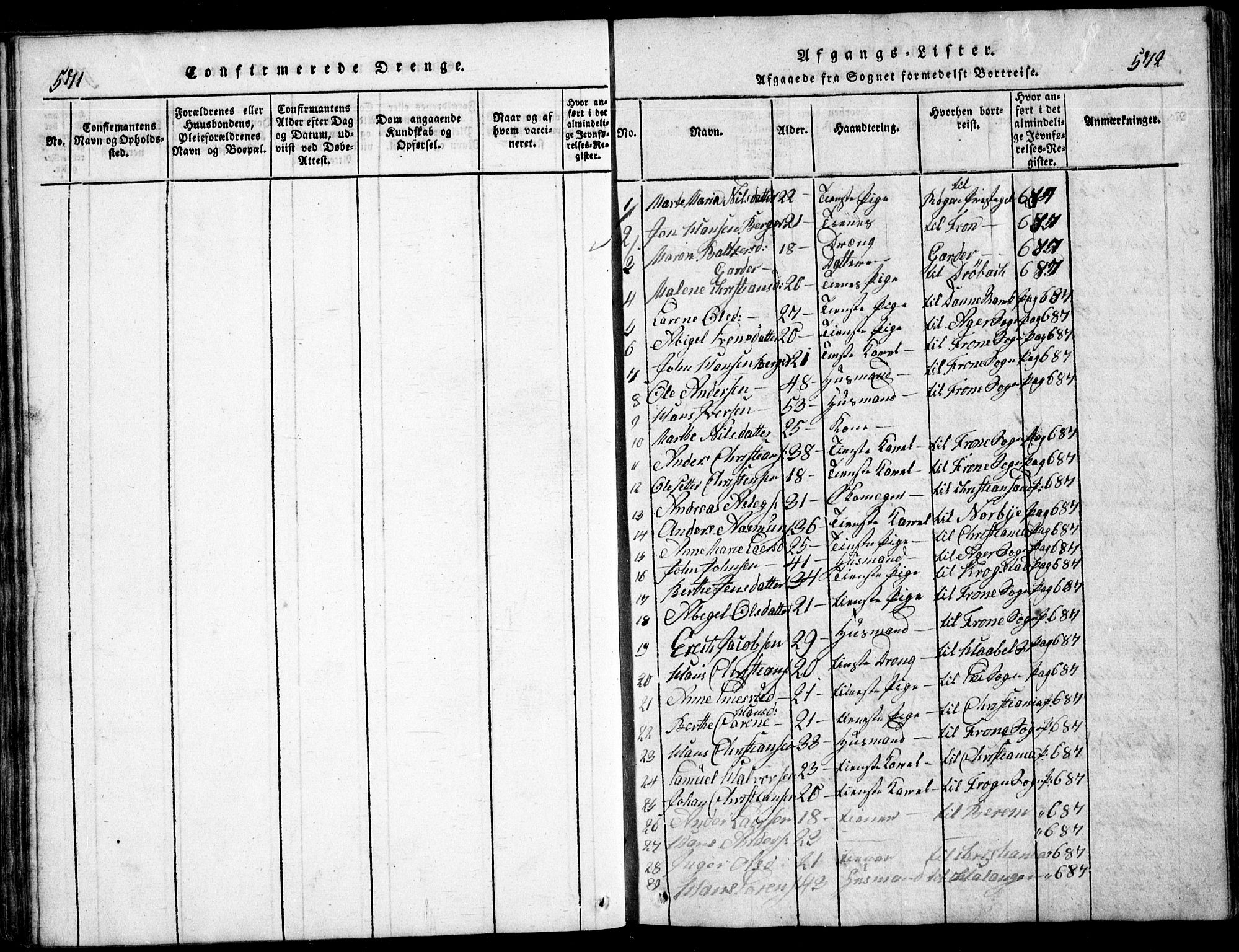 Nesodden prestekontor Kirkebøker, AV/SAO-A-10013/G/Ga/L0001: Klokkerbok nr. I 1, 1814-1847, s. 571-572