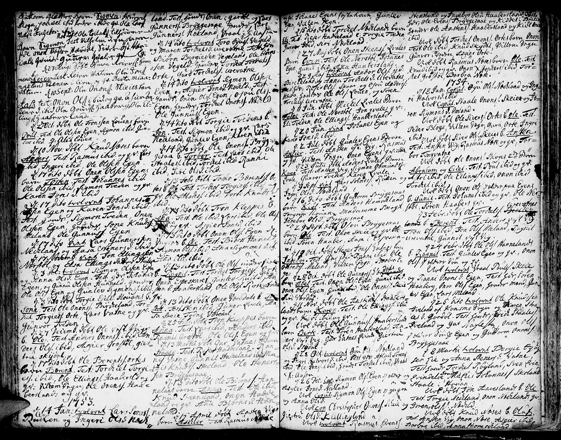 Kvinesdal sokneprestkontor, AV/SAK-1111-0026/F/Fa/Fab/L0001: Ministerialbok nr. A 1 /4, 1710-1760, s. 214