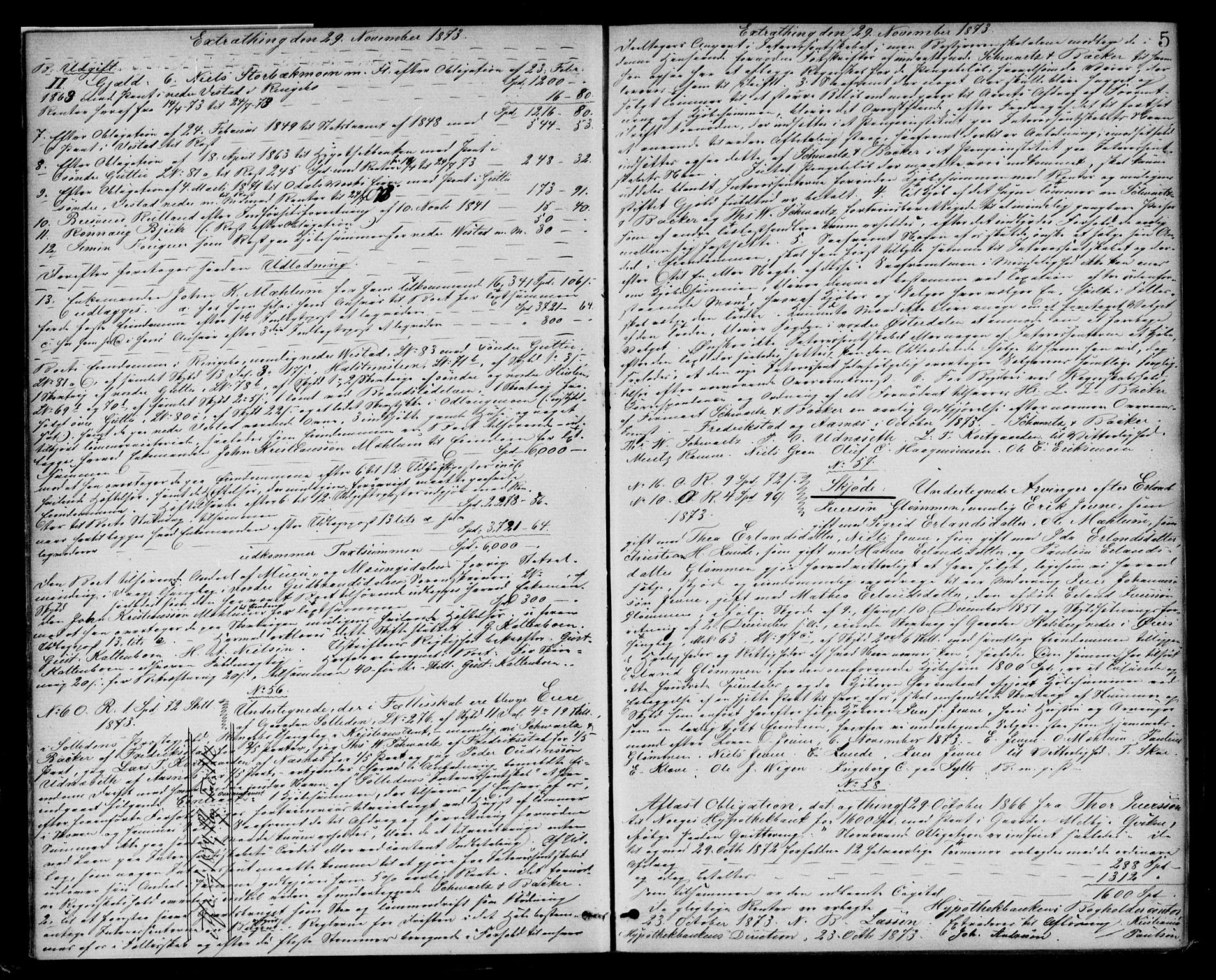 Mellom-Gudbrandsdal sorenskriveri, SAH/TING-038/H/Hb/L0006: Pantebok nr. 6, 1873-1878, s. 5
