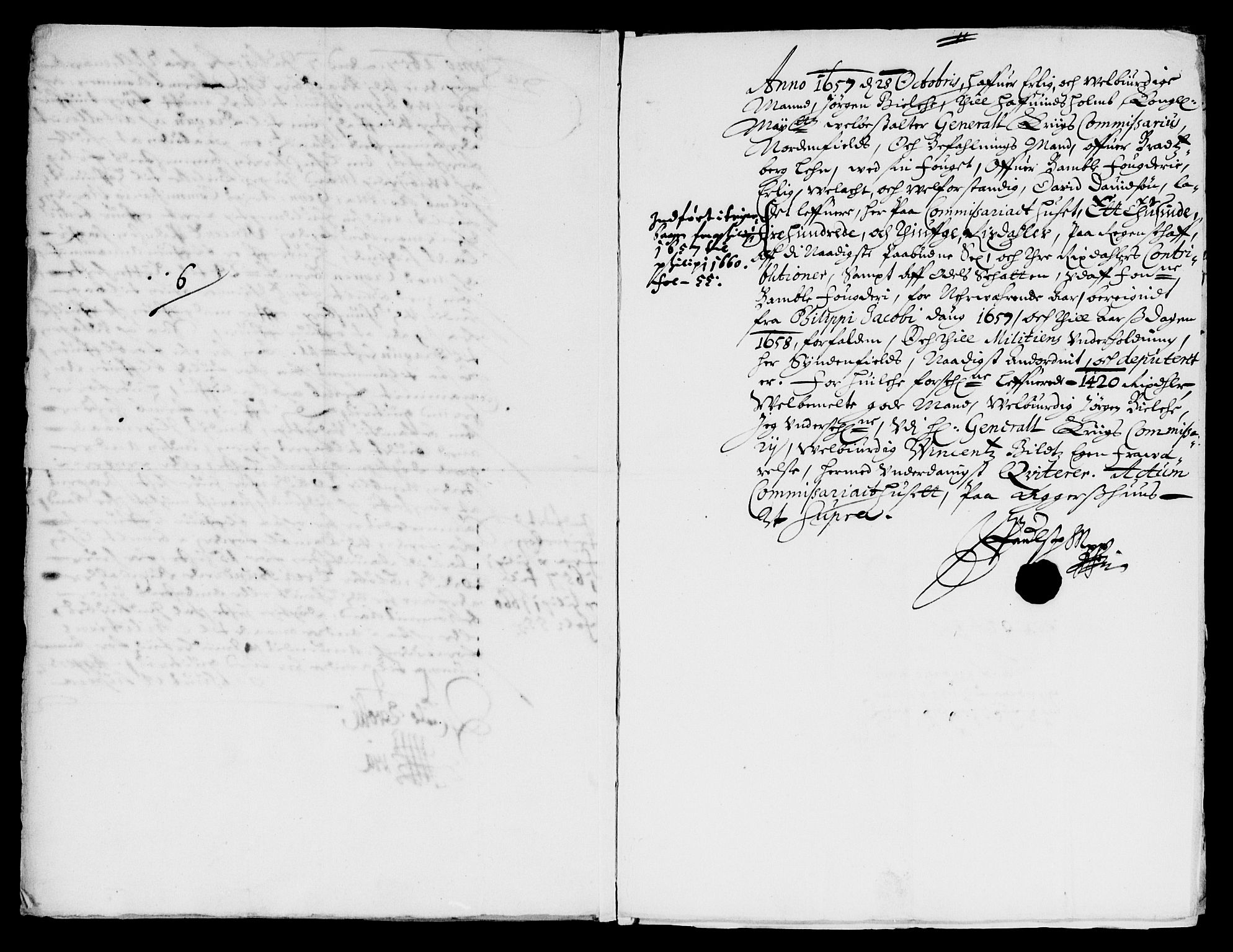 Rentekammeret inntil 1814, Reviderte regnskaper, Lensregnskaper, AV/RA-EA-5023/R/Rb/Rbp/L0047: Bratsberg len, 1659-1662