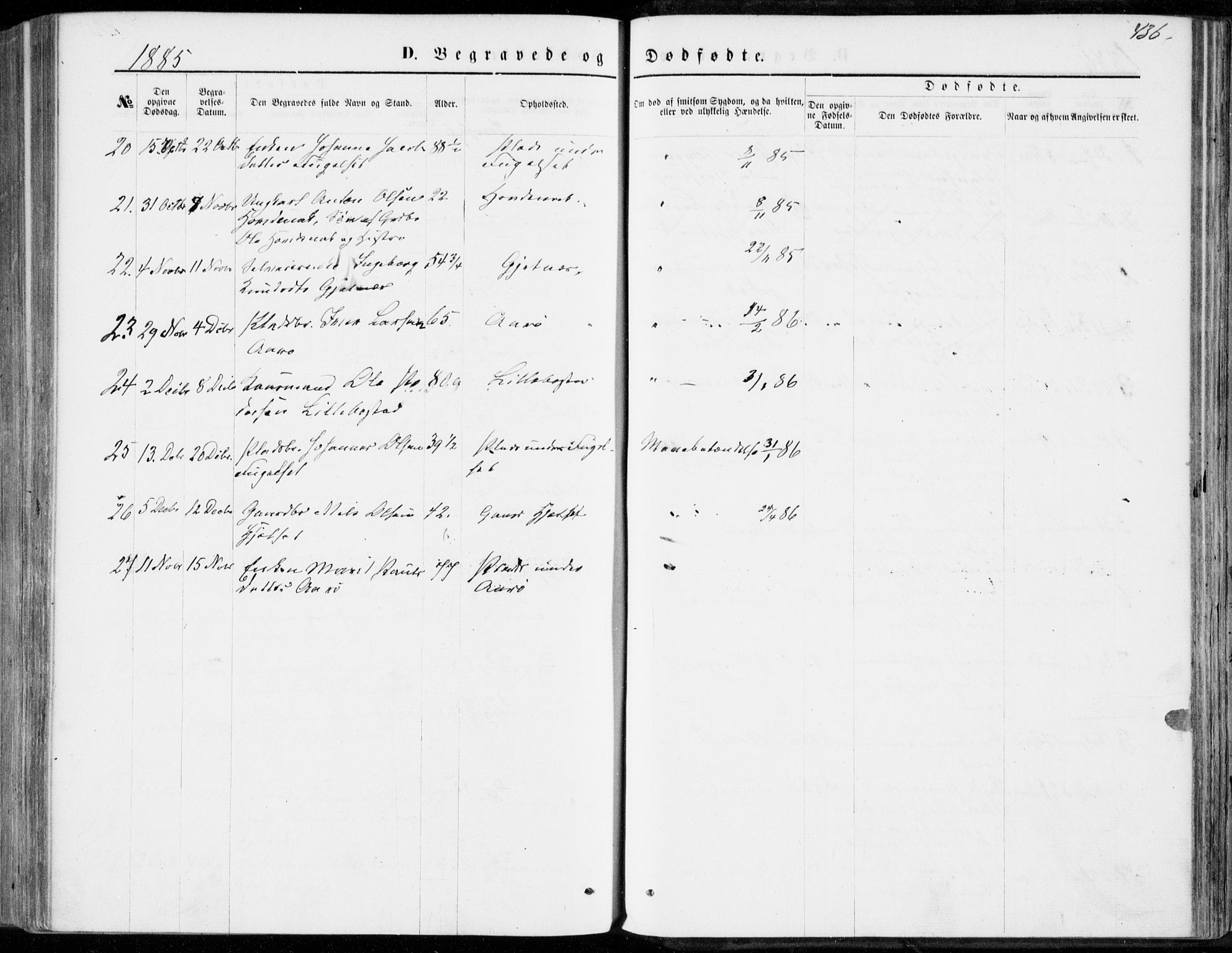 Ministerialprotokoller, klokkerbøker og fødselsregistre - Møre og Romsdal, AV/SAT-A-1454/555/L0655: Ministerialbok nr. 555A05, 1869-1886, s. 436