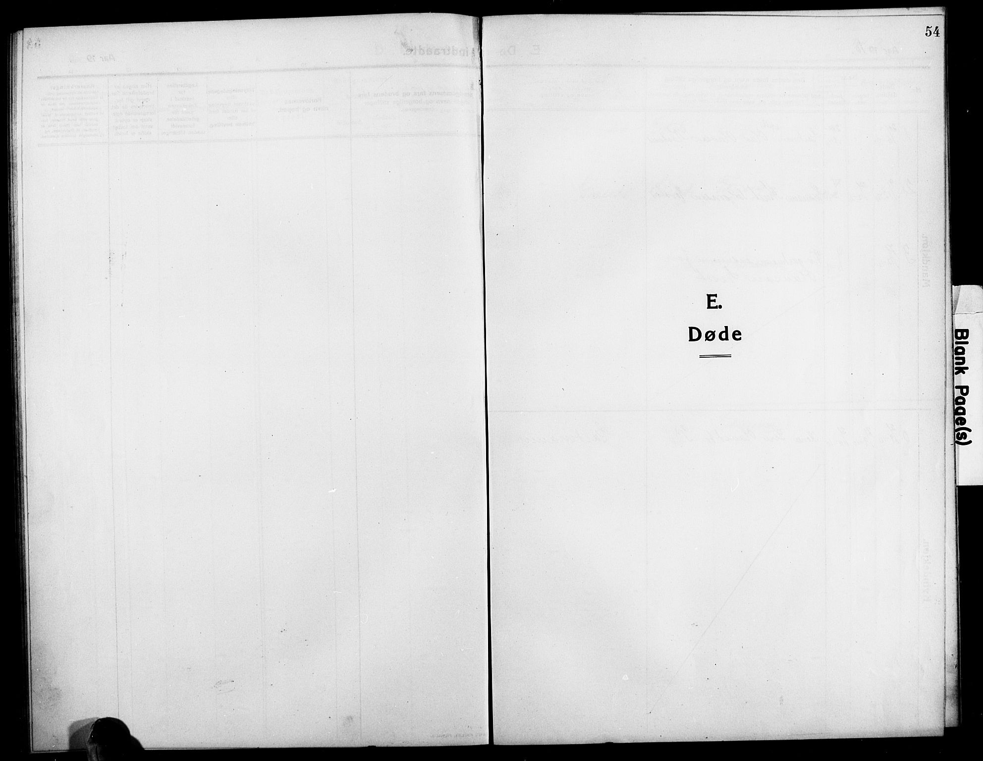 Bygland sokneprestkontor, SAK/1111-0006/F/Fb/Fbd/L0003: Klokkerbok nr. B 3, 1910-1926, s. 52