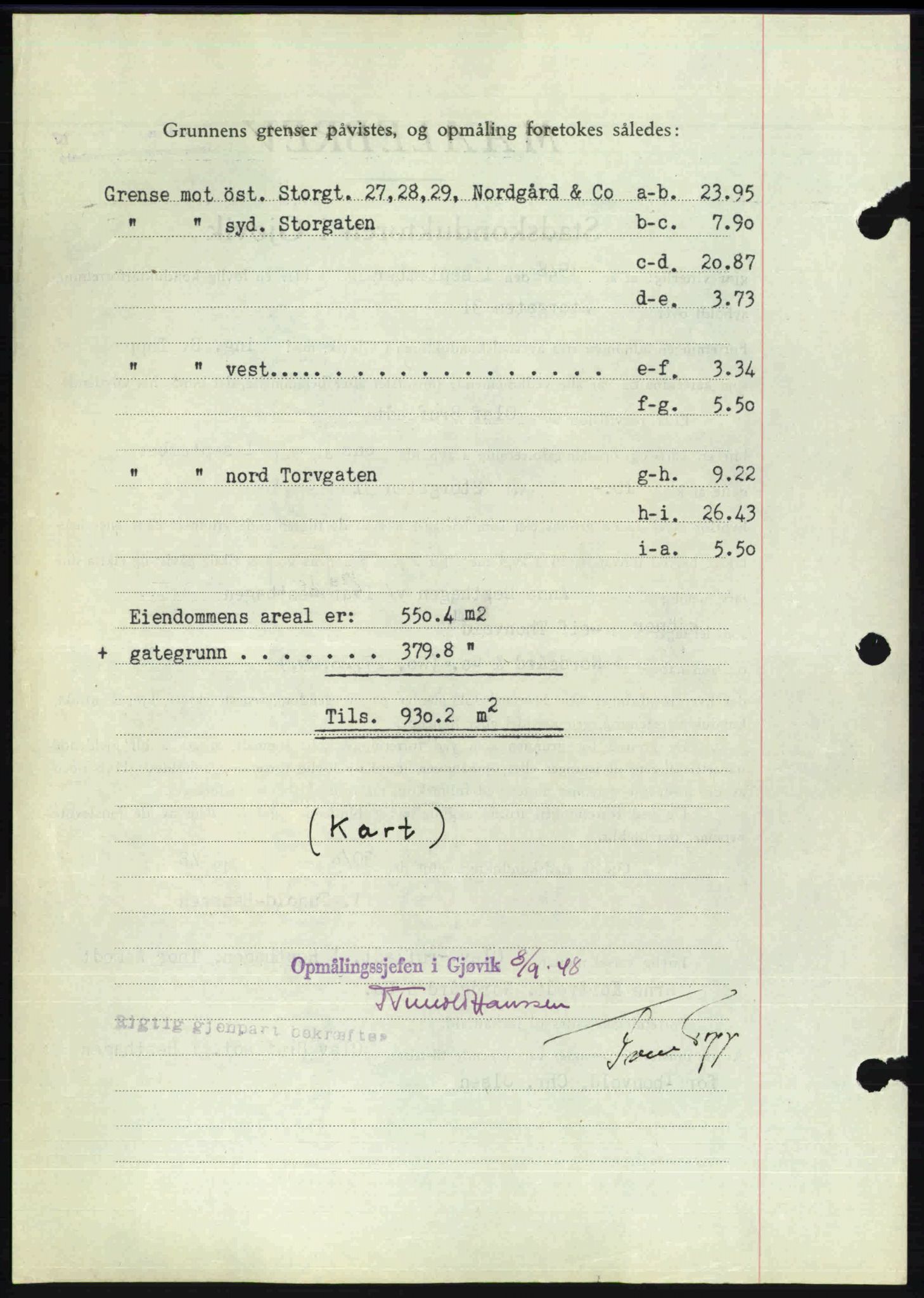 Toten tingrett, SAH/TING-006/H/Hb/Hbc/L0020: Pantebok nr. Hbc-20, 1948-1948, Dagboknr: 2889/1948