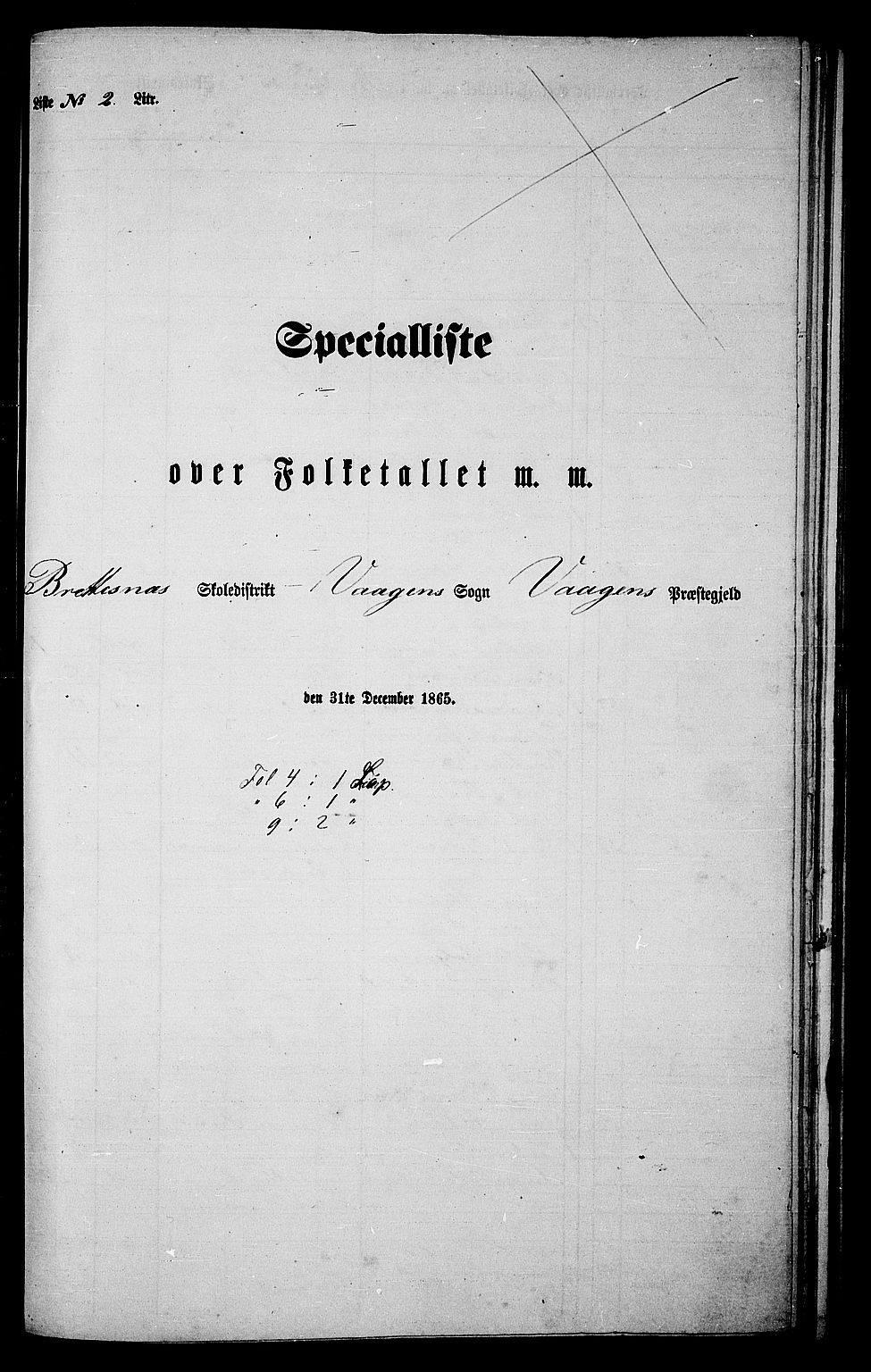 RA, Folketelling 1865 for 1865P Vågan prestegjeld, 1865, s. 80