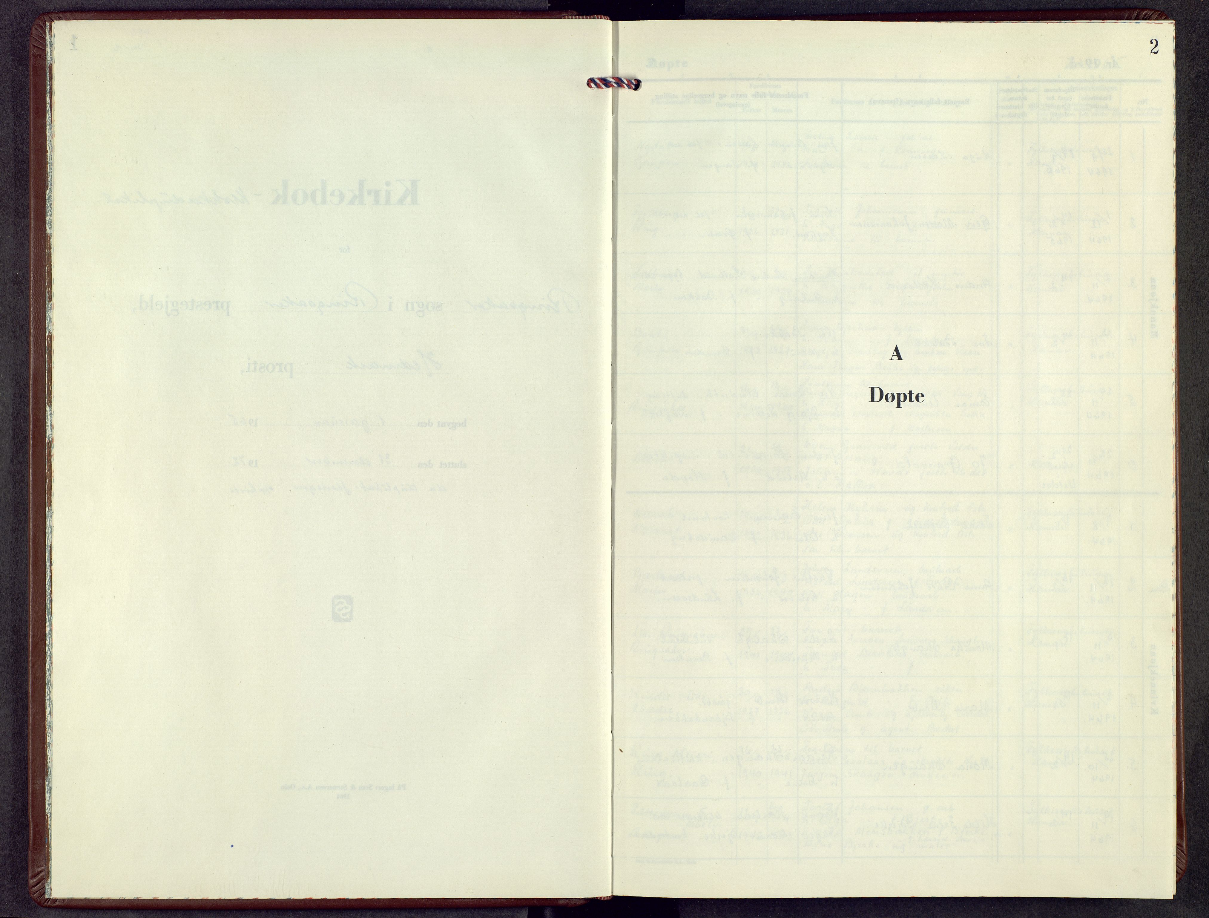 Ringsaker prestekontor, SAH/PREST-014/L/La/L0023: Klokkerbok nr. 23, 1965-1972, s. 2