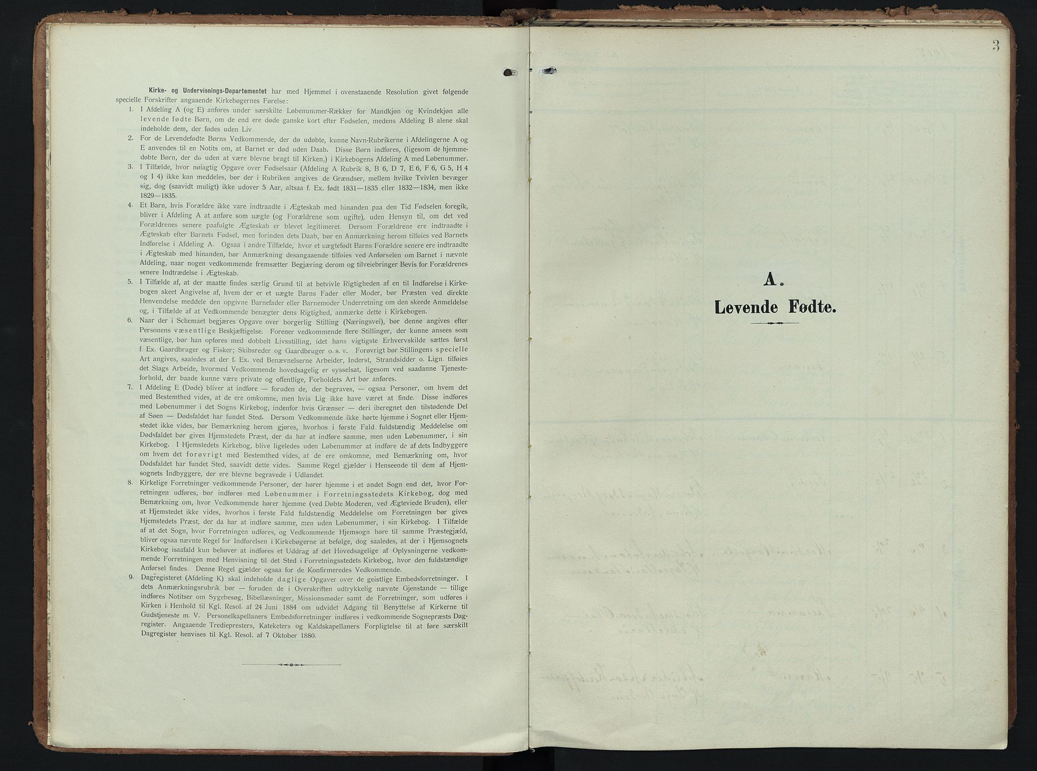 Hedrum kirkebøker, SAKO/A-344/F/Fc/L0002: Ministerialbok nr. III 2, 1907-1930, s. 3