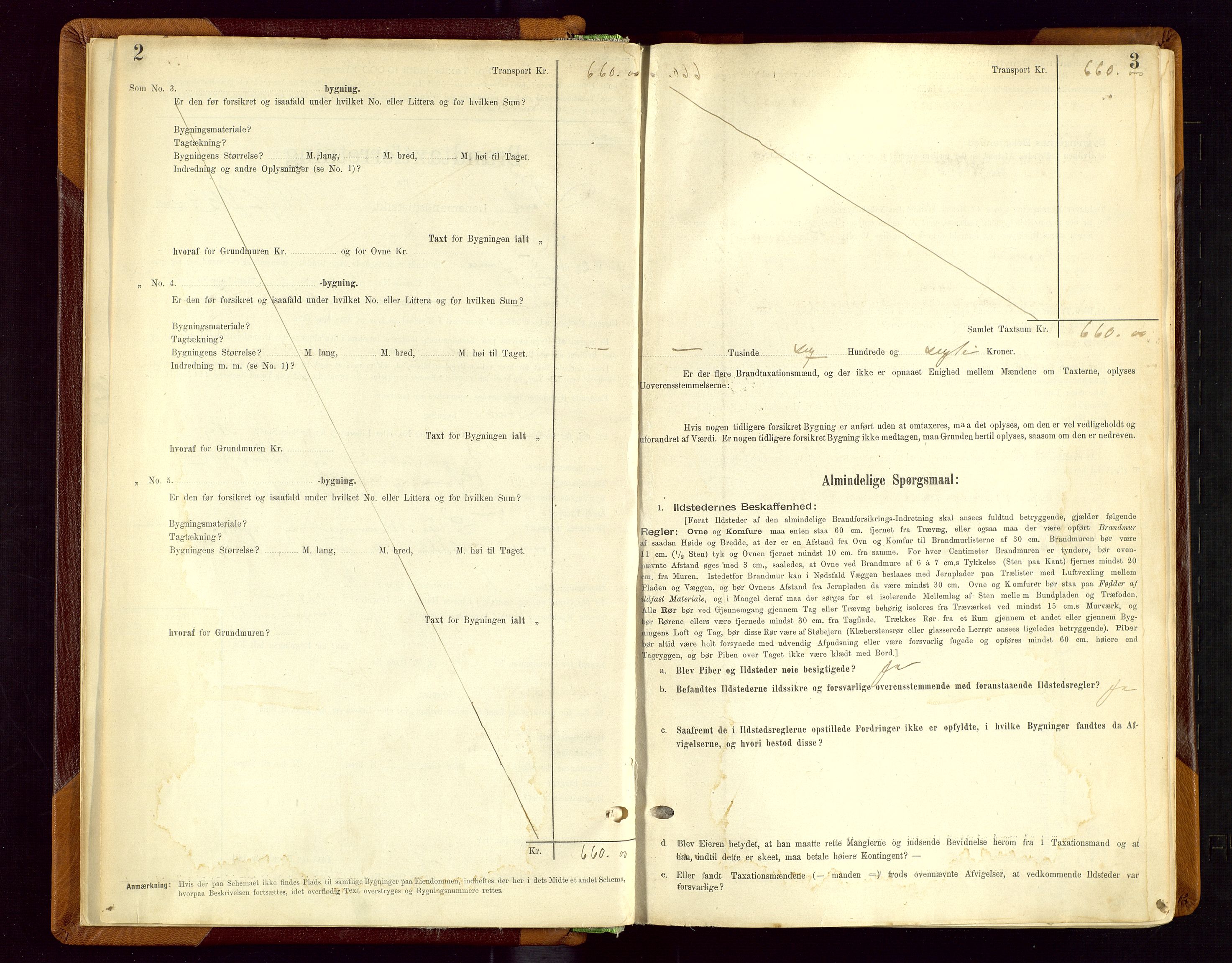 Sauda lensmannskontor, SAST/A-100177/Gob/L0001: Branntakstprotokoll - skjematakst, 1894-1914, s. 2-3