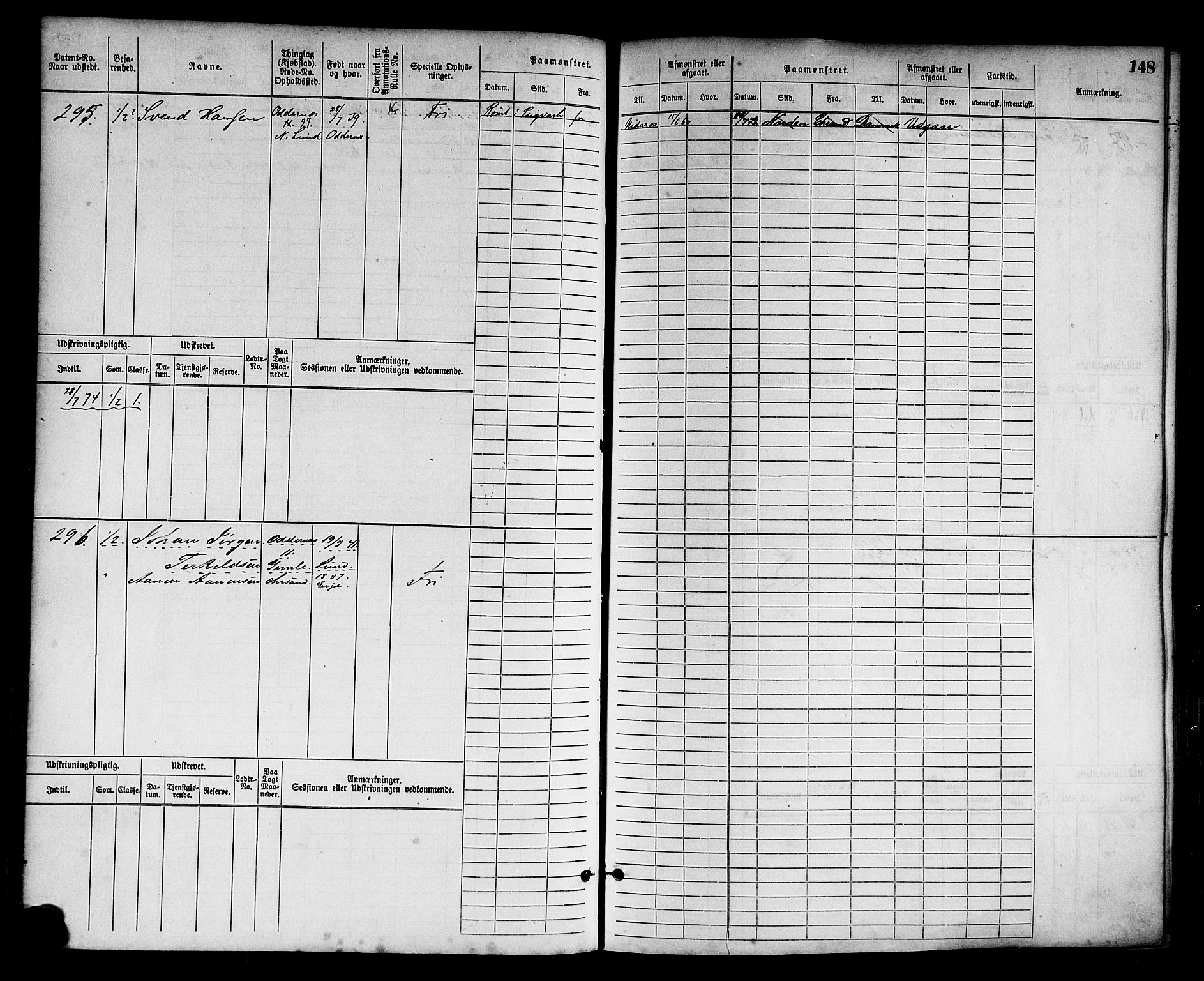 Kristiansand mønstringskrets, SAK/2031-0015/F/Fb/L0003: Hovedrulle nr 1-762, I-10, 1860-1911, s. 159