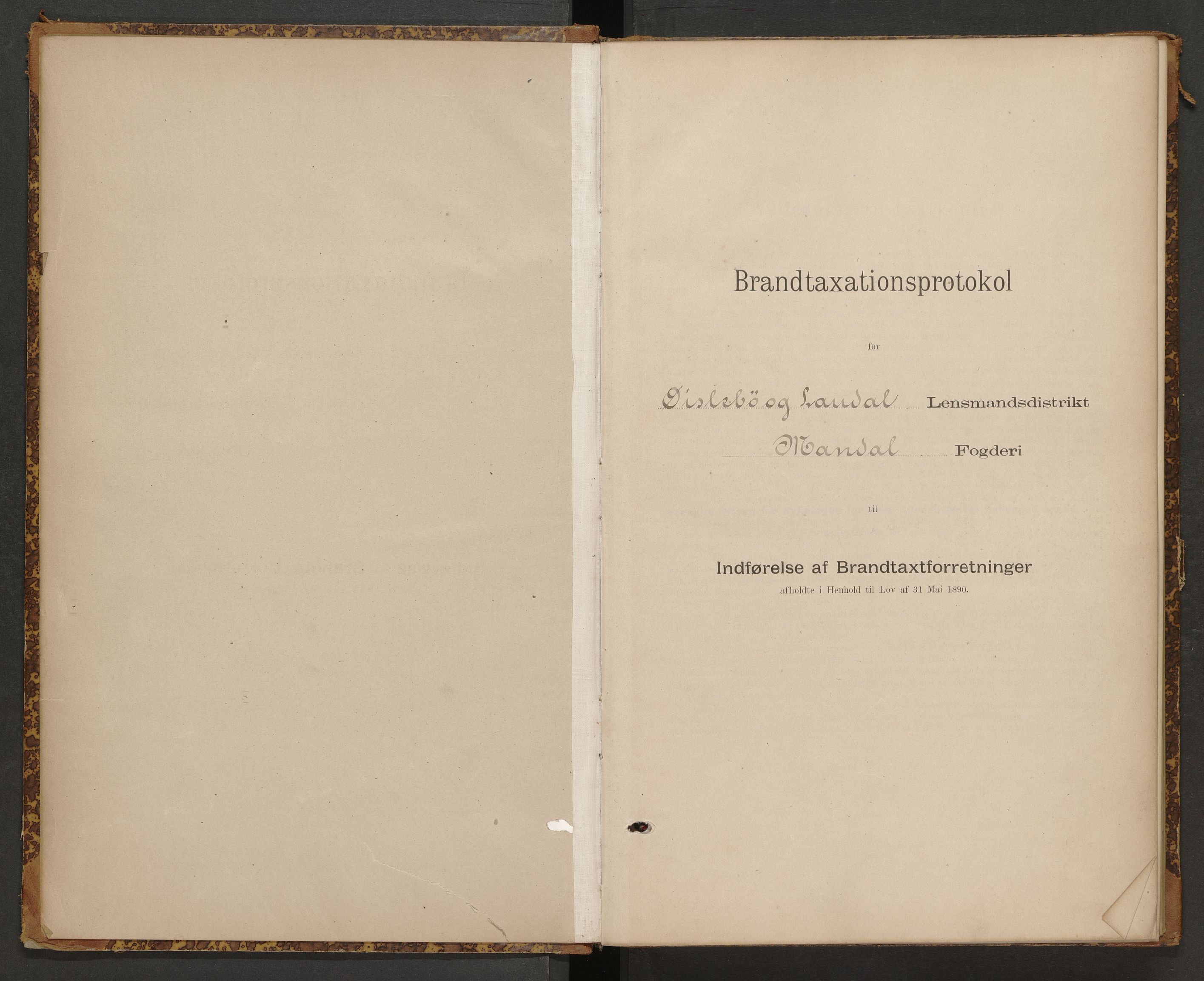 Norges Brannkasse Øyslebø og Laudal, AV/SAK-2241-0060/F/Fa/L0002: Branntakstprotokoll nr. 2 med gårdsnavnregister, 1895-1927