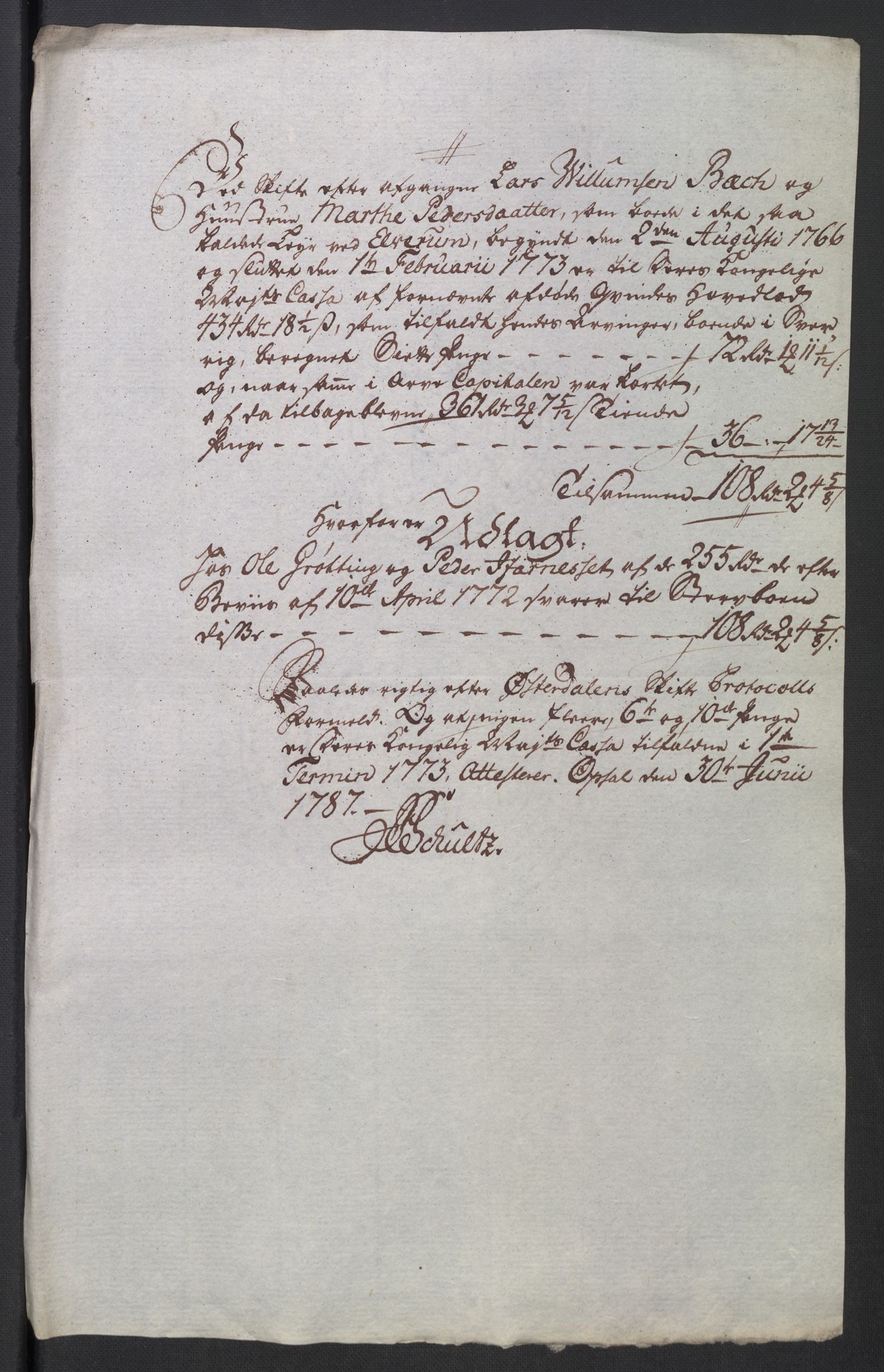 Rentekammeret inntil 1814, Reviderte regnskaper, Mindre regnskaper, RA/EA-4068/Rb/L0014: Opplands amt, 1771-1779, s. 604