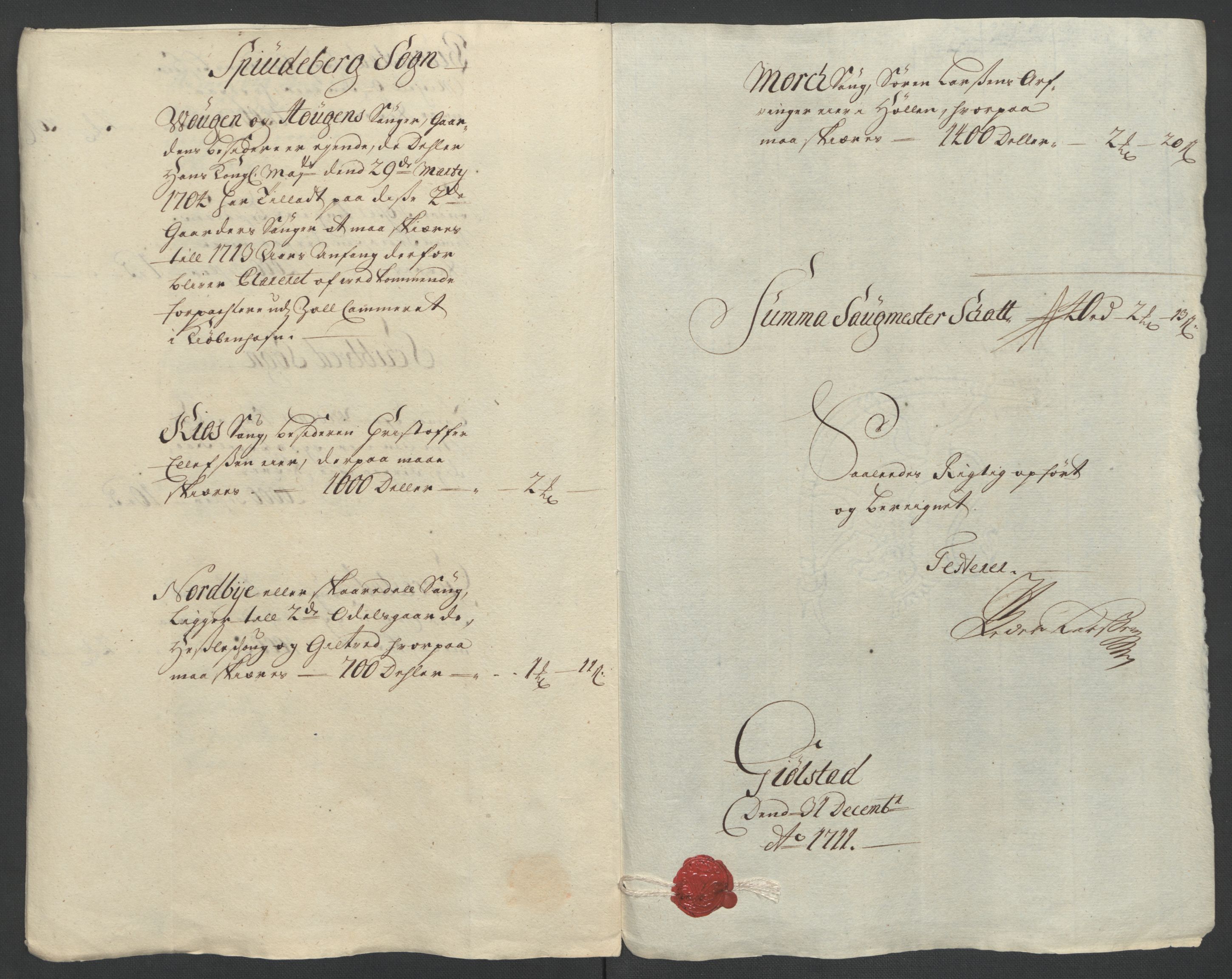 Rentekammeret inntil 1814, Reviderte regnskaper, Fogderegnskap, AV/RA-EA-4092/R07/L0303: Fogderegnskap Rakkestad, Heggen og Frøland, 1711, s. 233