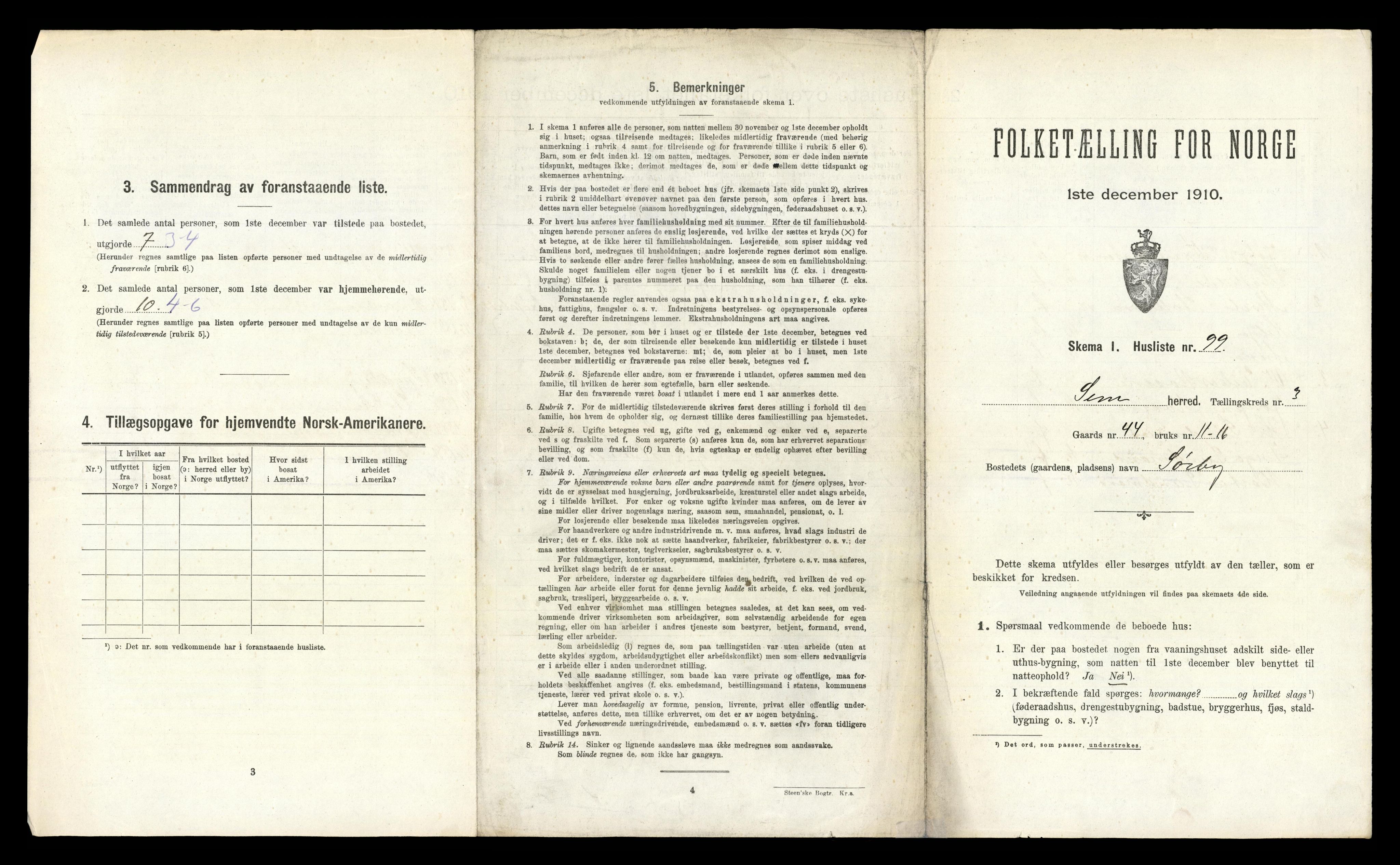 RA, Folketelling 1910 for 0721 Sem herred, 1910, s. 528